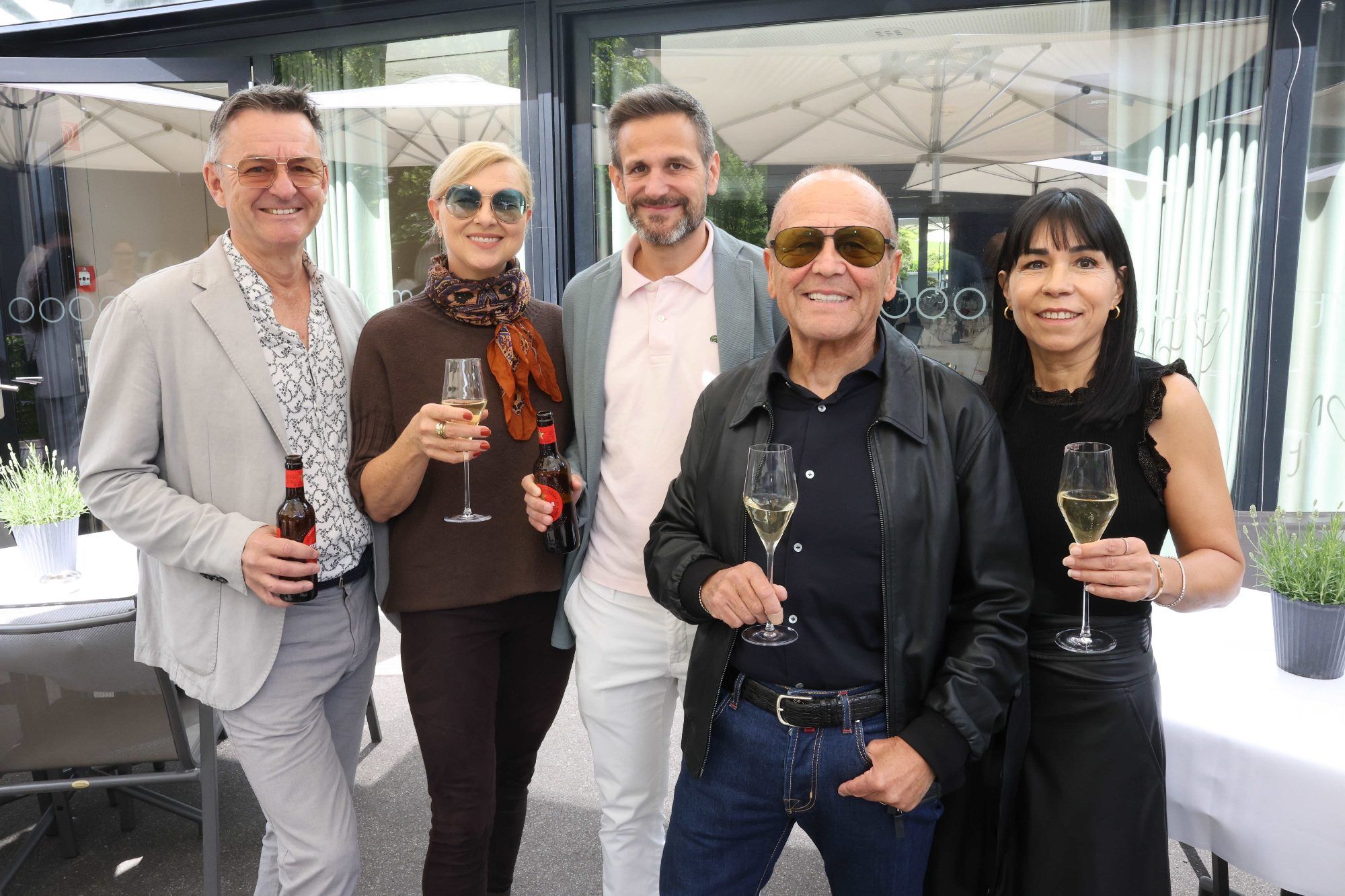 Christoph und Anita Sparr, Patrick, Werner und Carmen Grabher.