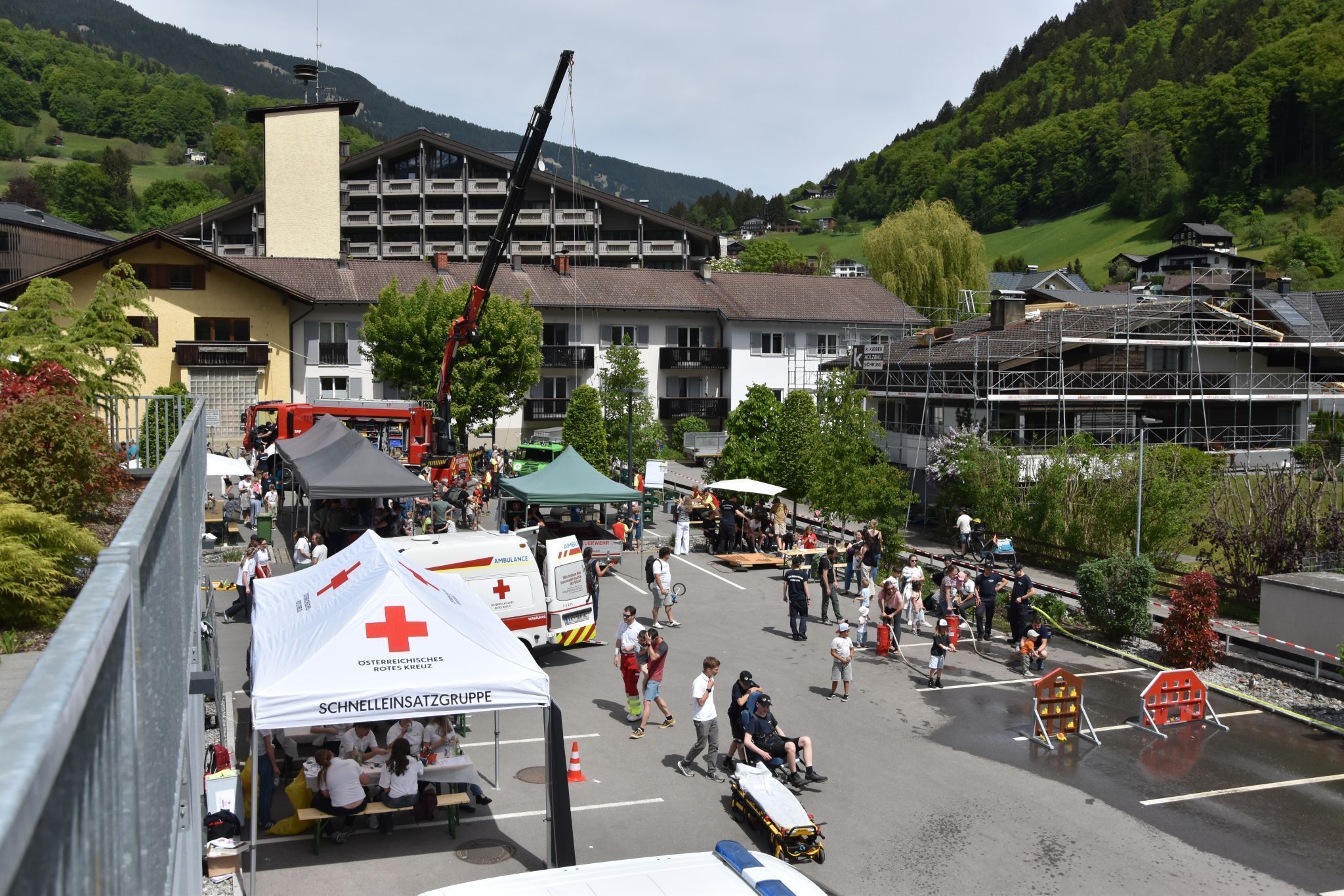 Die Schrunser Ortsfeuerwehr hatte bei ihrem Fest viel zu bieten.