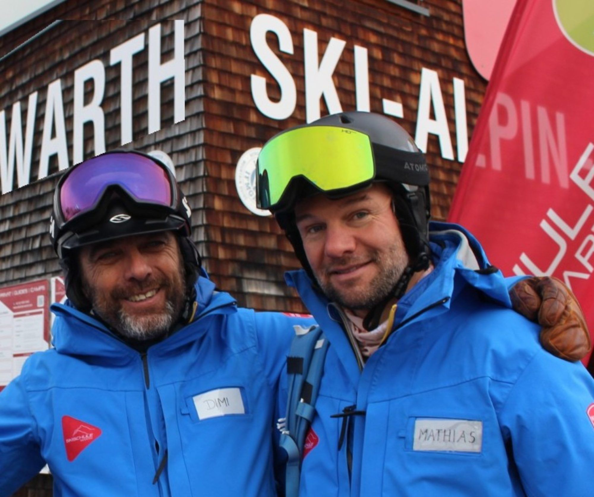 m Winter 2013/14 war Dimitris Gatzanopolus (im Bild mit seinem Chef Mathias Fritz) aus Griechenland für eine Saison nach Warth gekommen Er ist geblieben und heute ist er „Warther“ - mit seiner Kollegin Sabrina Augér aus Frankreich liiert und zweifacher Familienvater.   