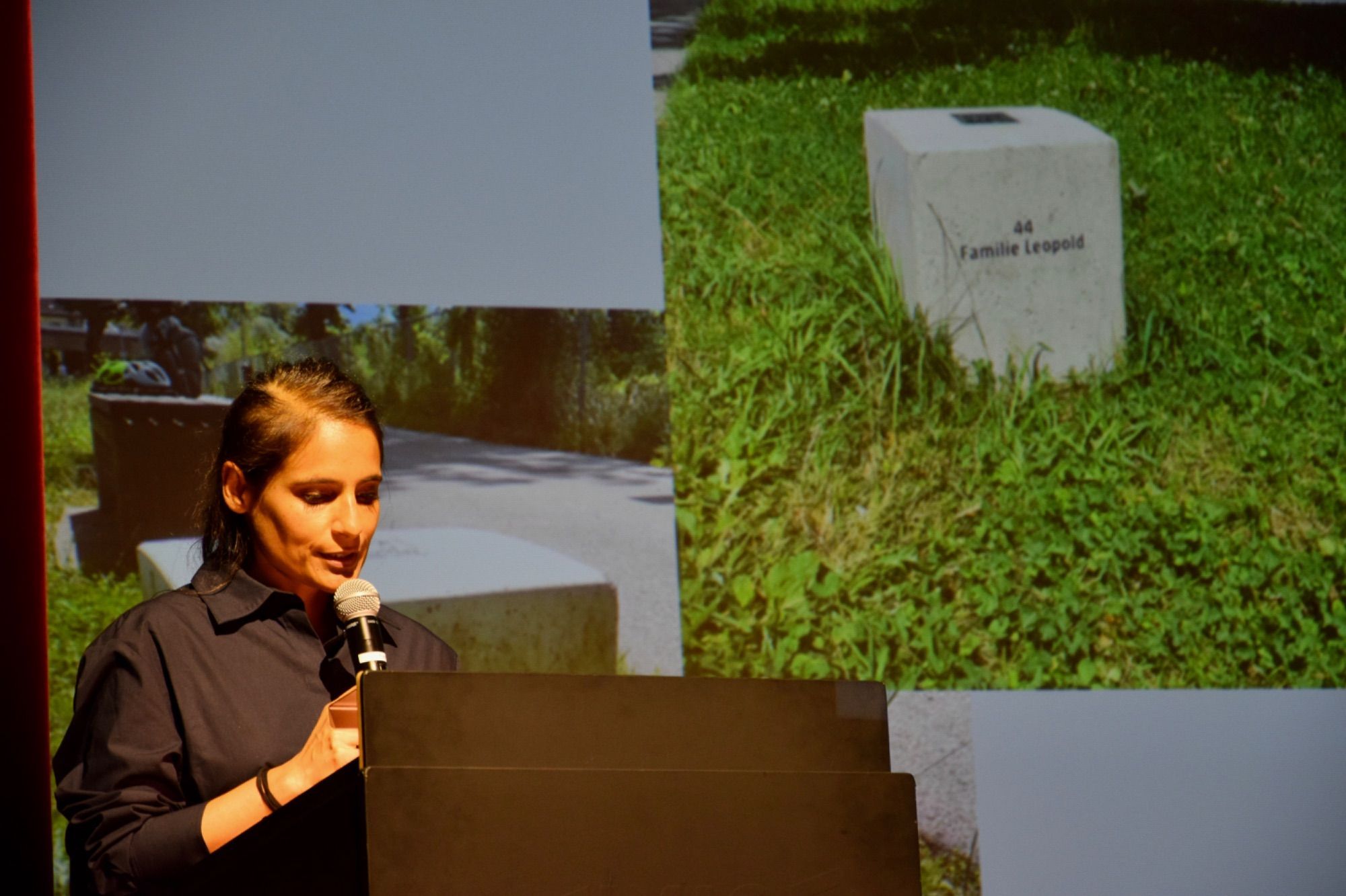 Victoria Kumar: „Unter den mehr als 280 Gedenkzeichen in Vorarlberg sind rund 80 sogenannte „Grenzsteine“ des Projektes „Über die Grenze“ des Jüdischen Museums Hohenems.“