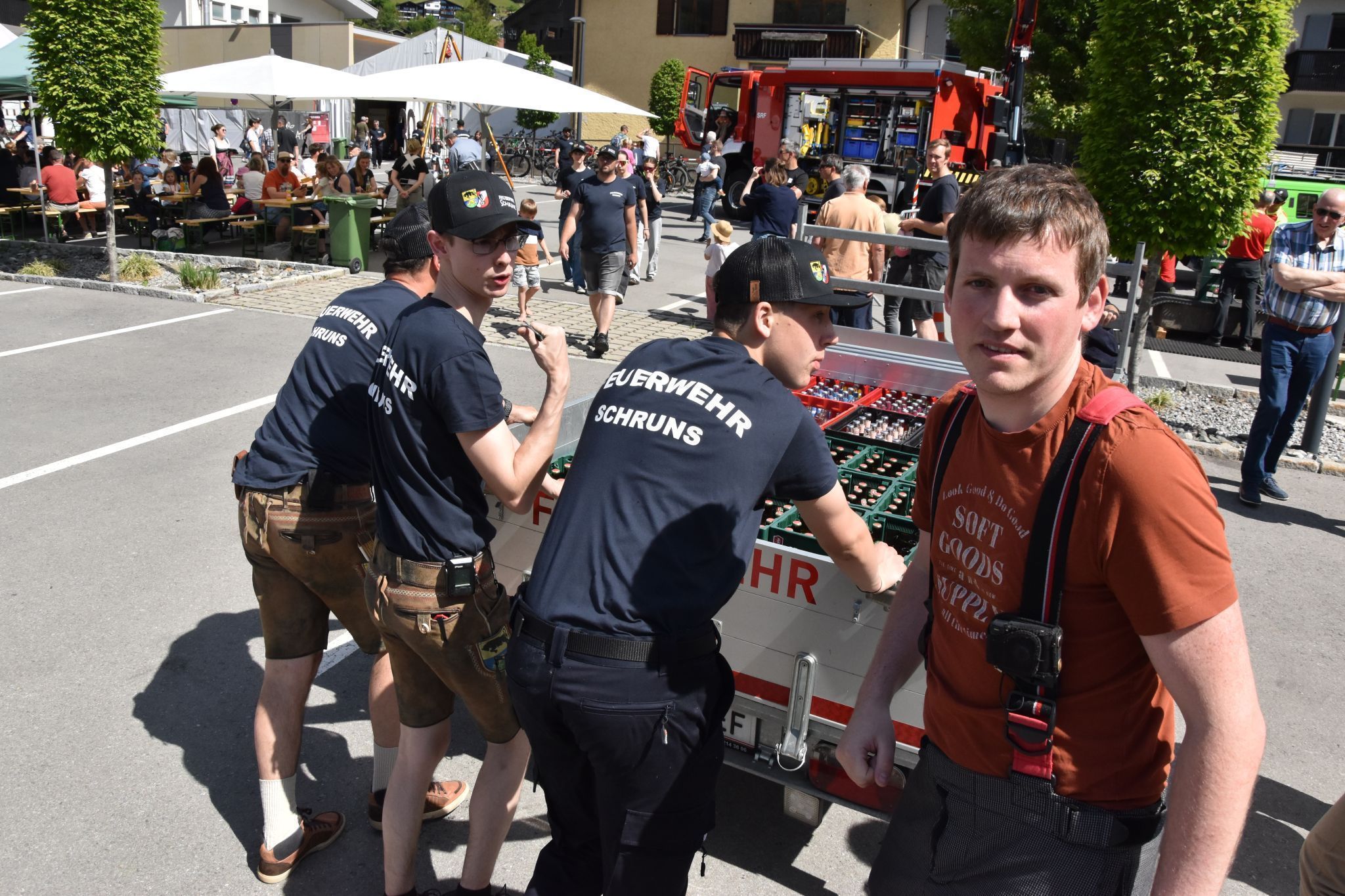 Die Schrunser Ortsfeuerwehr hatte bei ihrem Fest viel zu bieten.