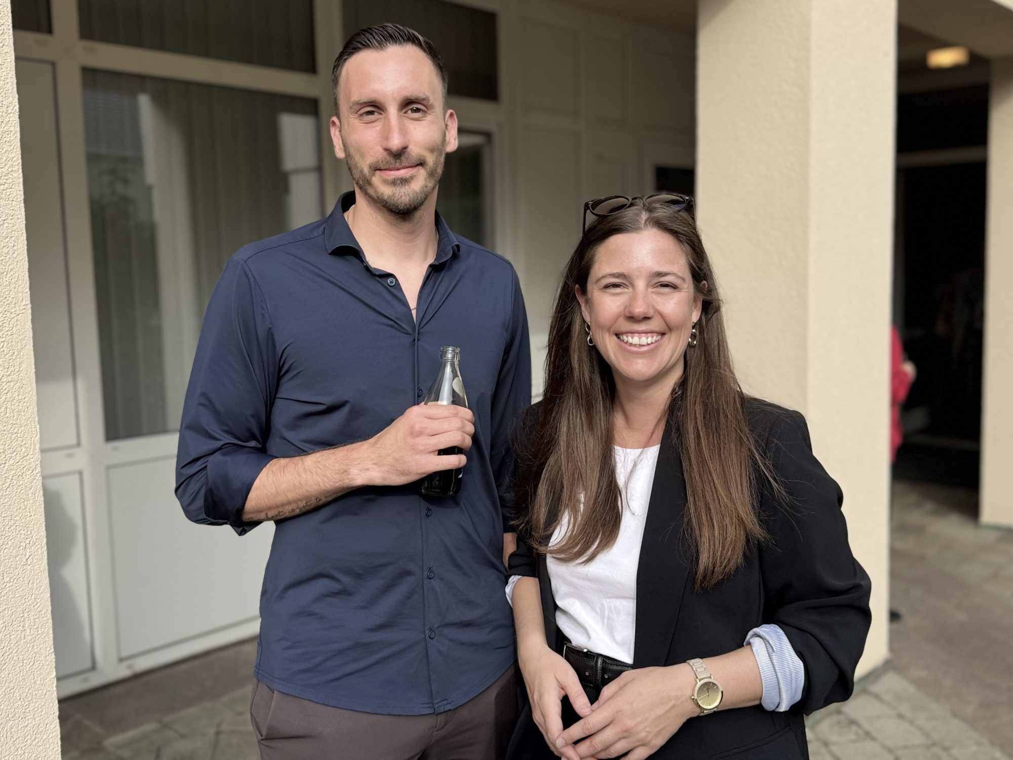 Christopher Geminiani (Wiener Städtische) und Laura Vuksan (Illwerke VKW).