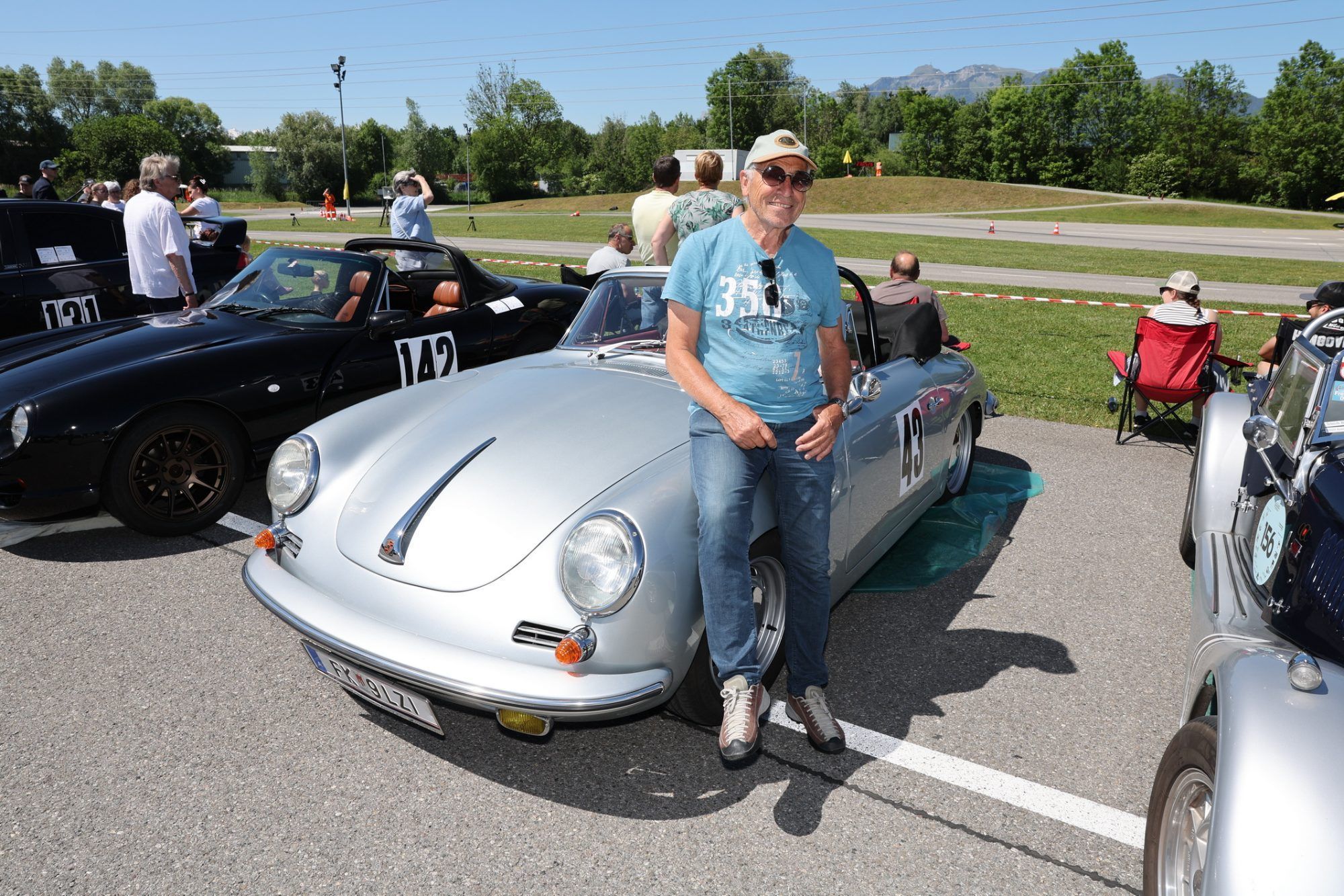 Nachbaur Christian aus Sulz mit seinem Porsche 356 SC