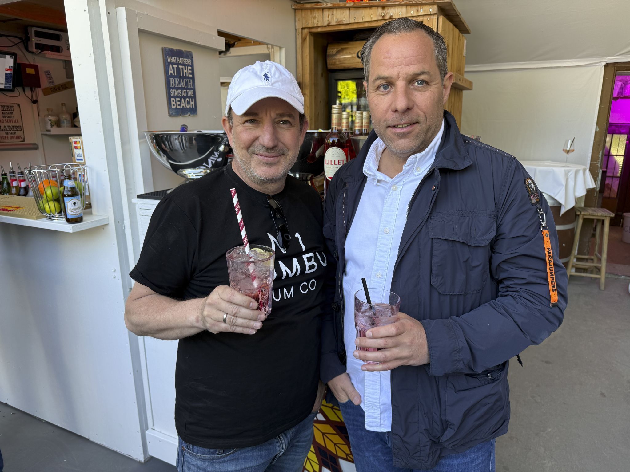 Pernod-Ricard Spezialist Lukas Marberger und Roland Kuster (Amann Kaffee)