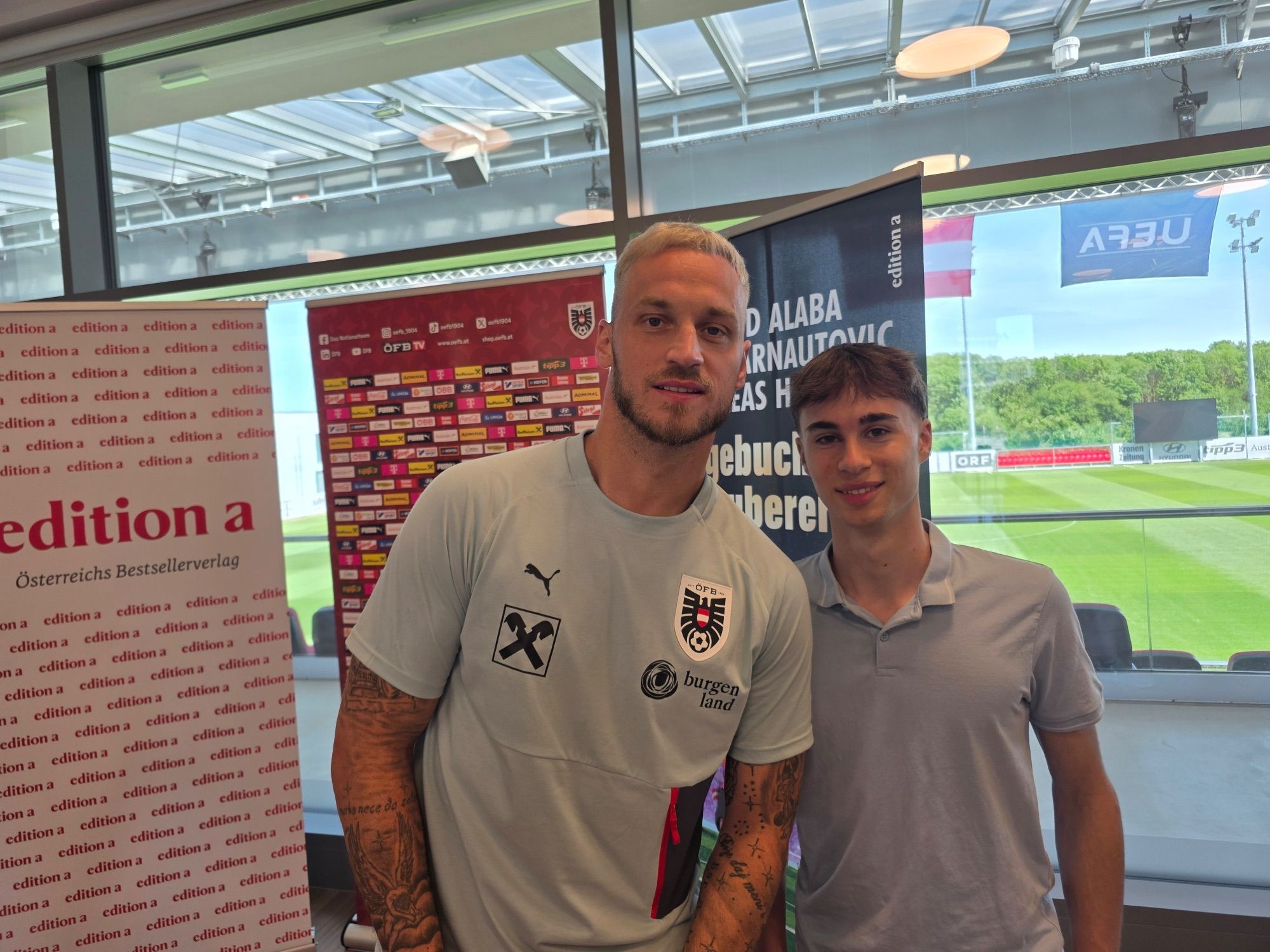 Marko Arnautovic und Laurenz Burtscher.