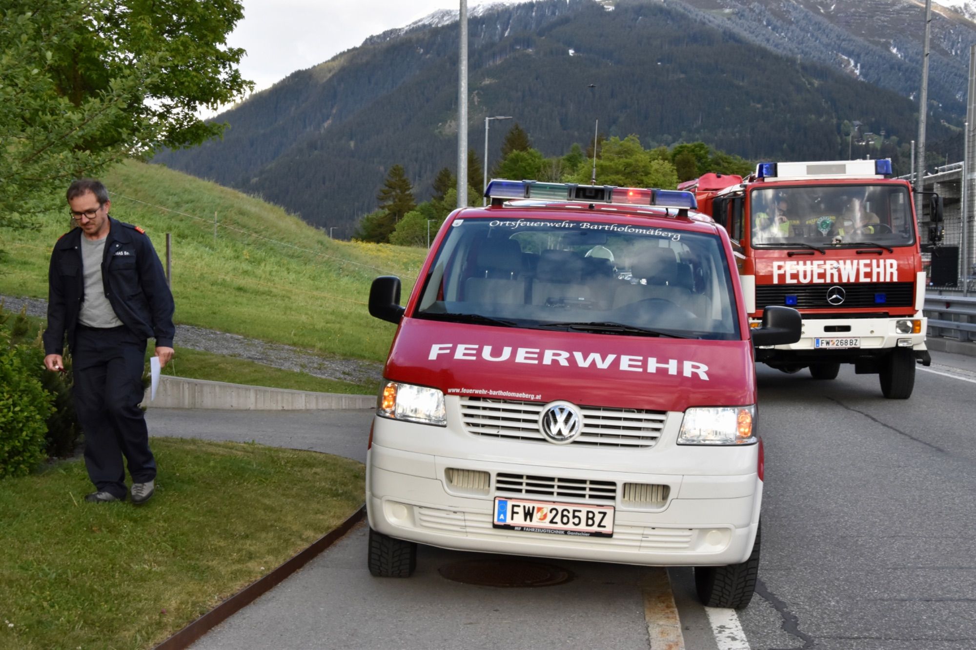 Evakuierungsübung beim und im Pflegeheim am Bartholomäberg