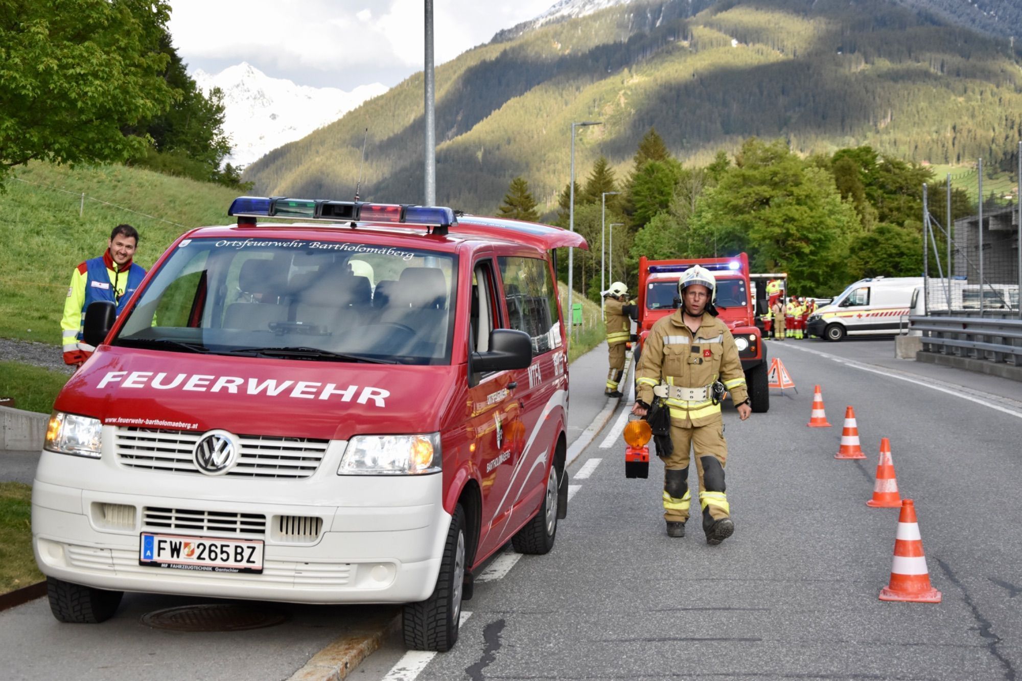 Evakuierungsübung beim und im Pflegeheim am Bartholomäberg
