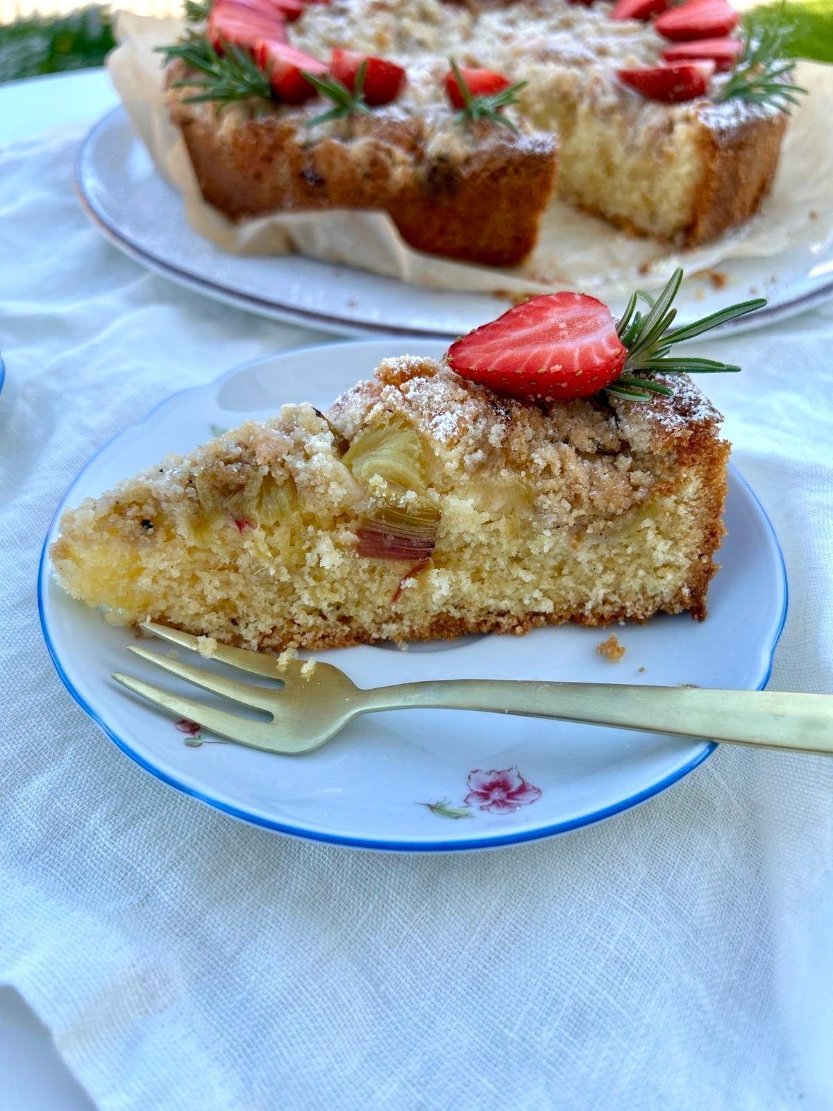 Rhabarber-Streusel-Kuchen