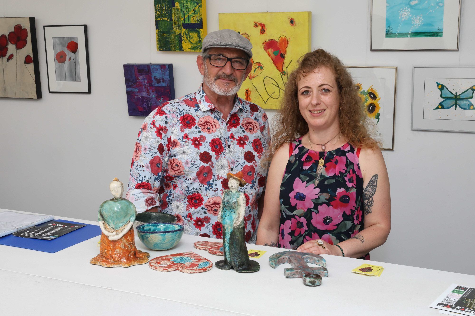 Küsntler Walter de Meijer und Mildred Knipping.