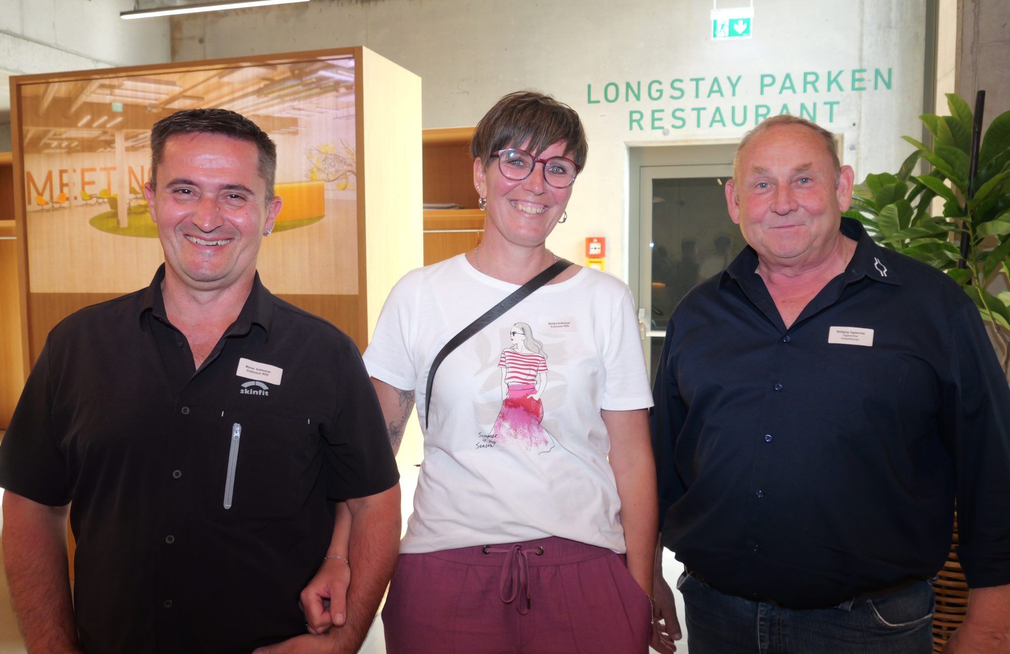 Marcel und Barbara Grafenauer mit Wolfgang Tagwercher.