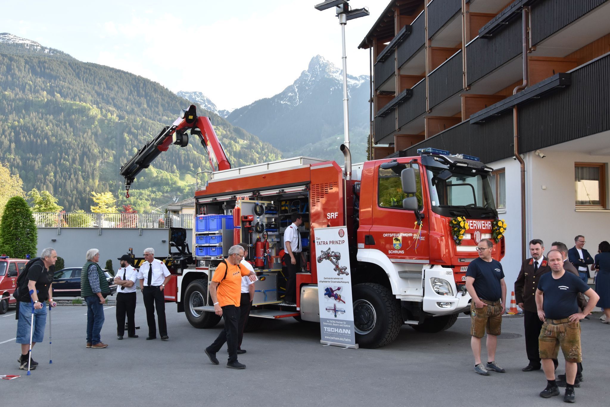Die Schrunser Ortsfeuerwehr hatte bei ihrem Fest viel zu bieten.