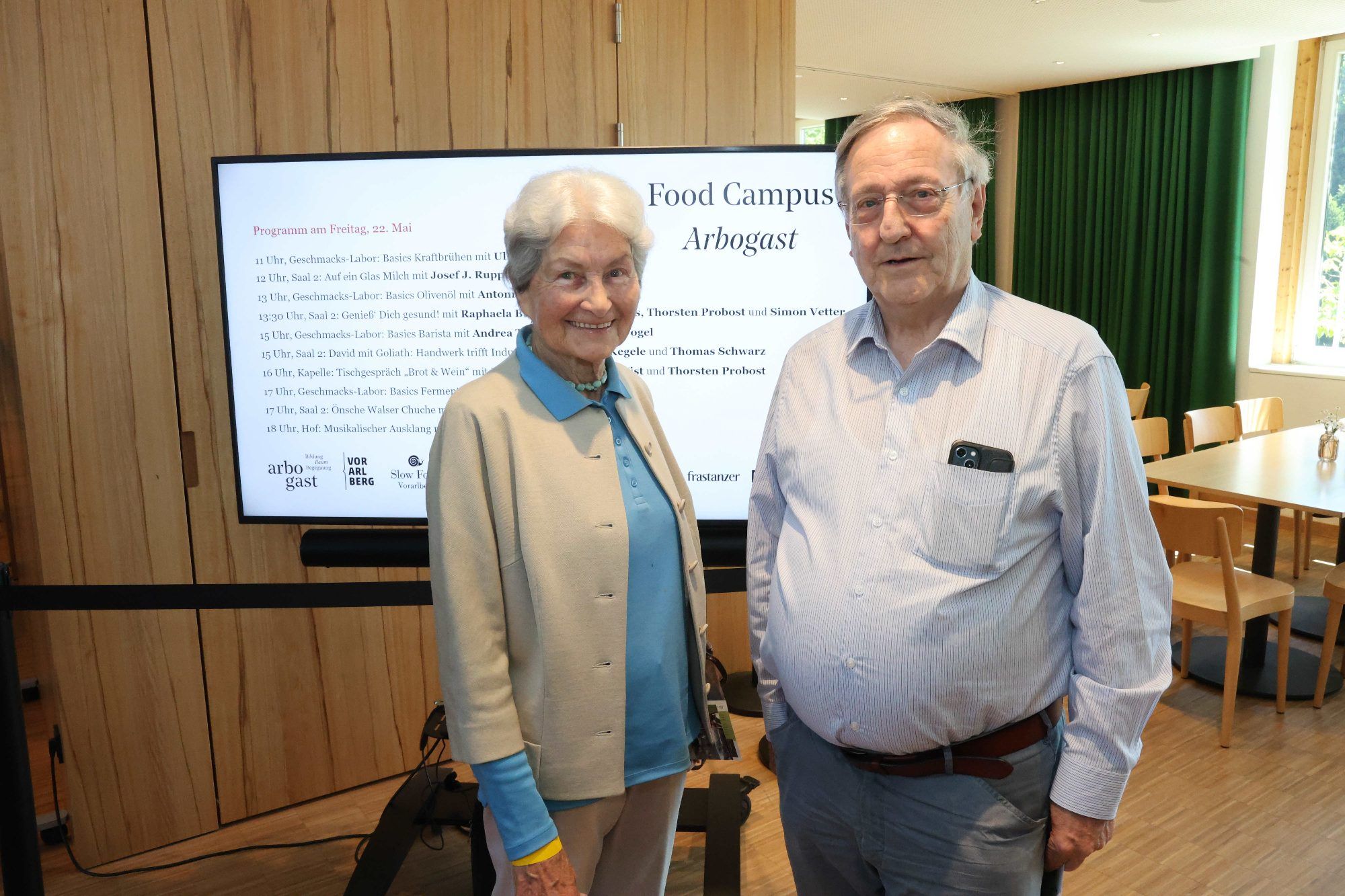 Russ-Preis-Trägerin Hildegard Breiner und Caritas-Seelsorger Wilfried Blum.