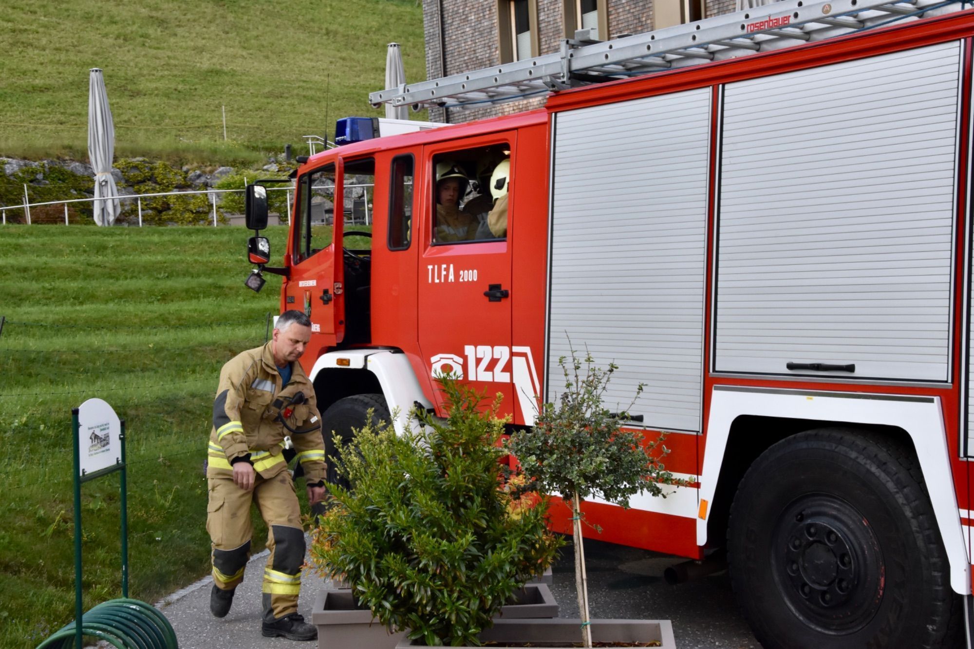 Evakuierungsübung beim und im Pflegeheim am Bartholomäberg