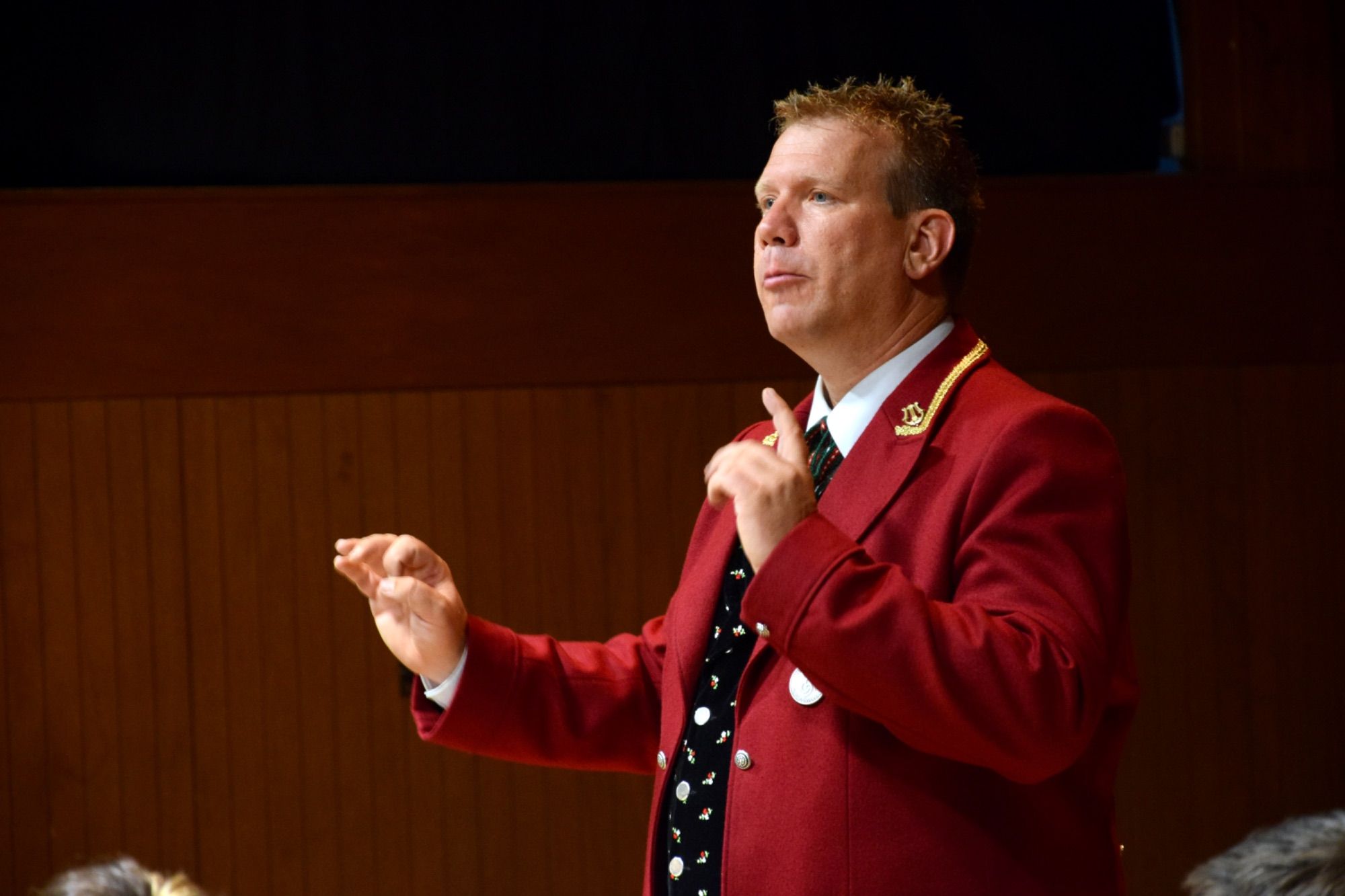 Der Musikverein Braz steht unter der musikalischen Leitung von Kapellmeister Christian Mathis