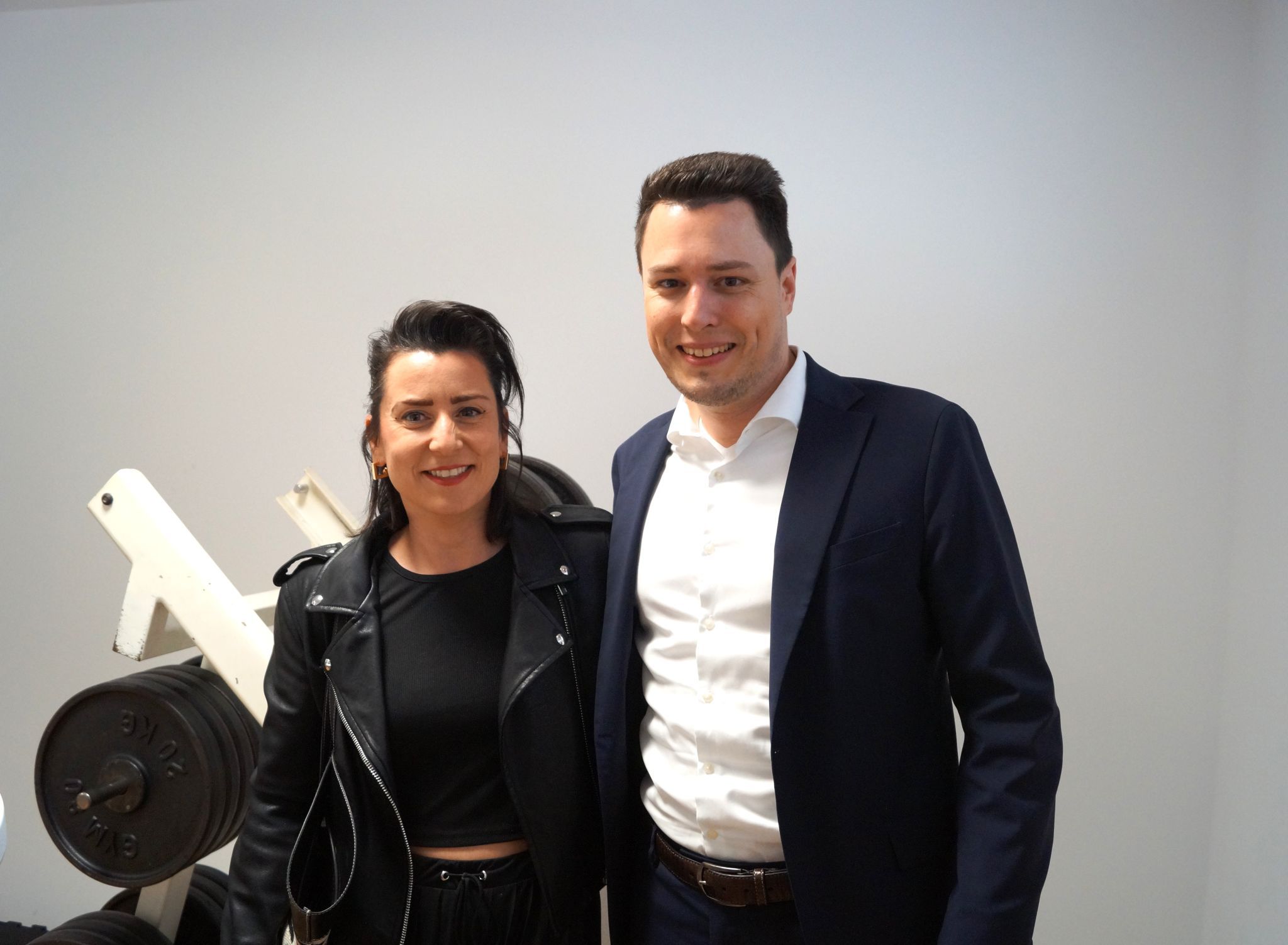 Ruth Moosbrugger und der Harder Amtsleiter Christian Mungenast