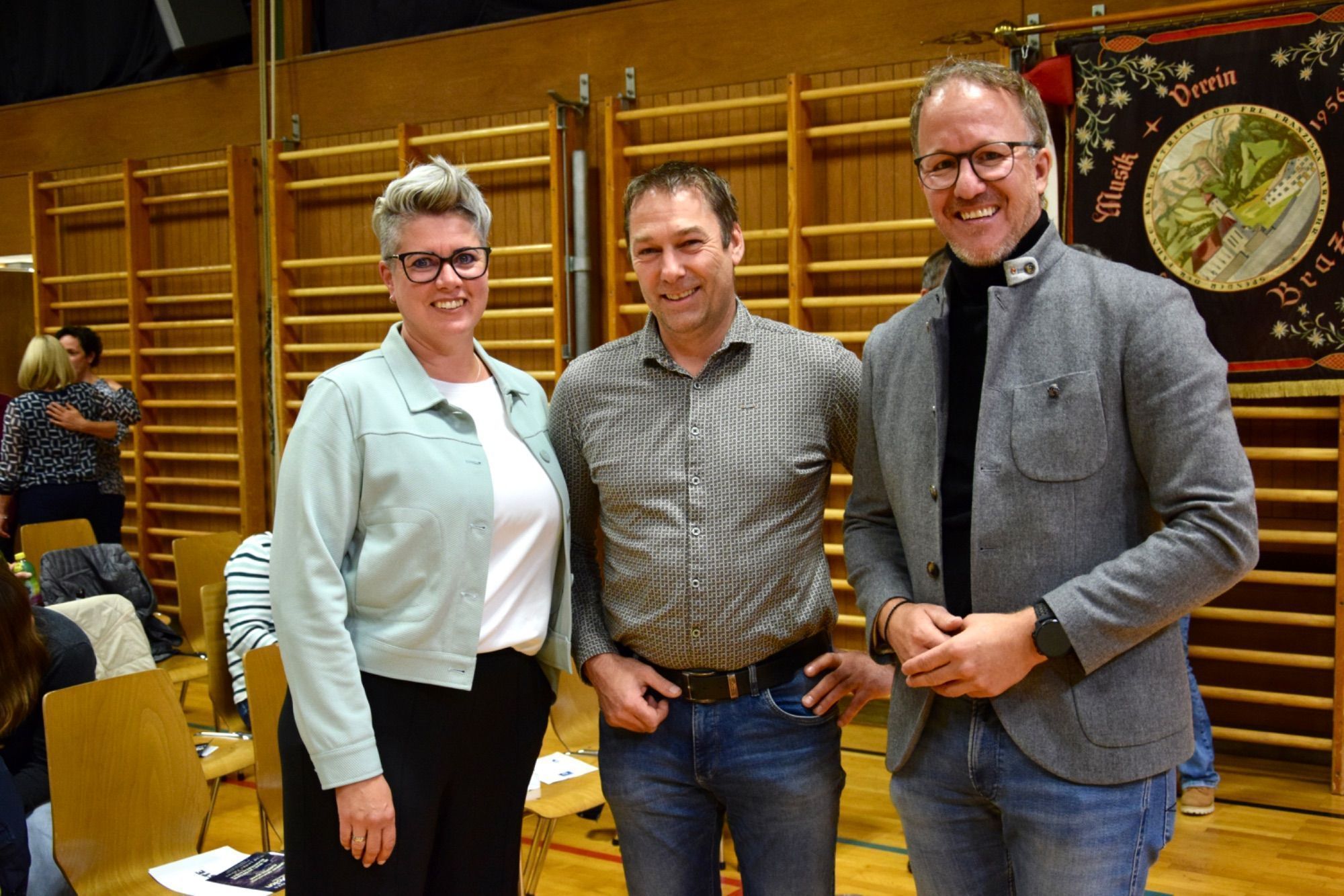 Heidi und Martin Burtscher (Bürgermeister von Dalaas) sowie Landesrat Christian Gantner