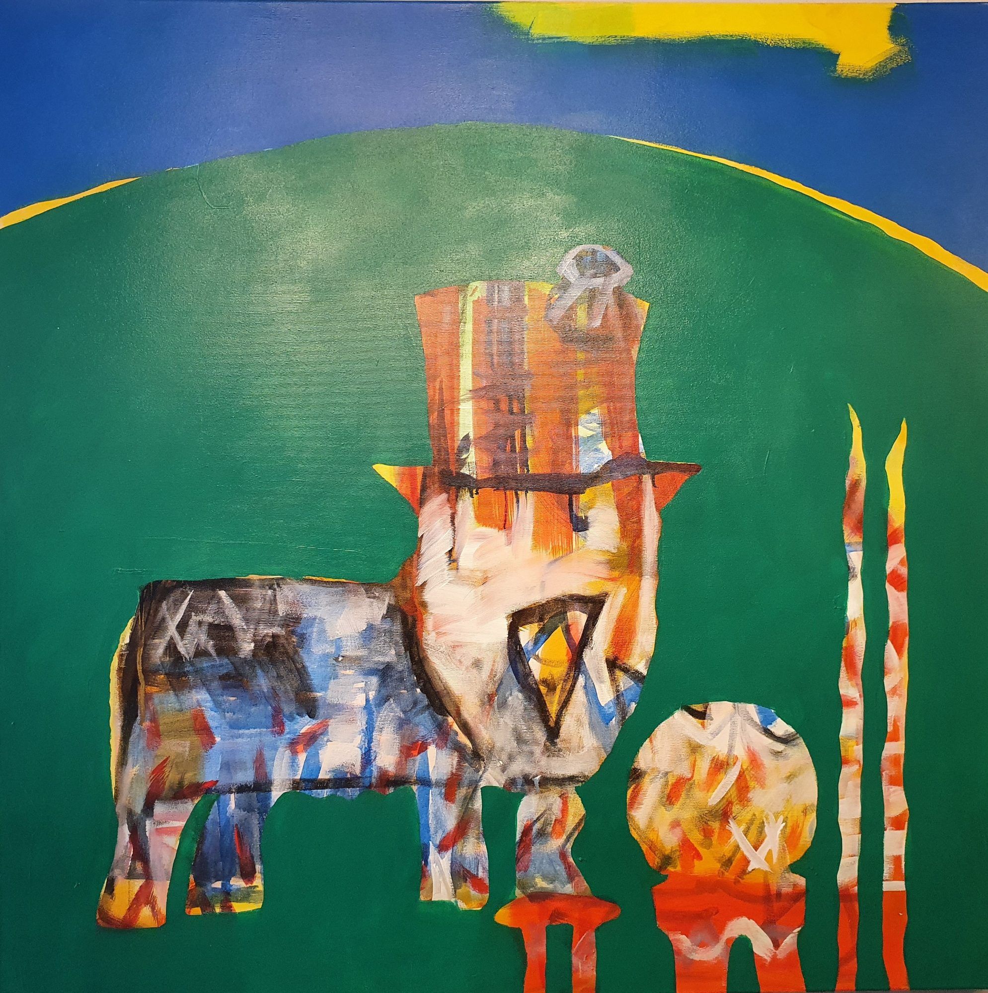 great again, 2007-2025, Mischtechnik auf Leinwand