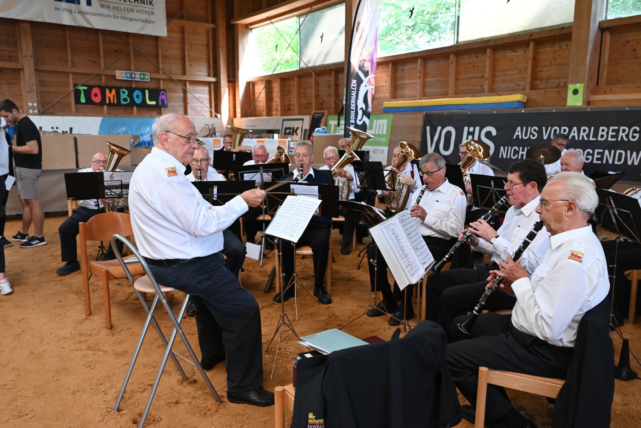 Die 60er Musikanten sorgten für Stimmung vor und während des Laufs.