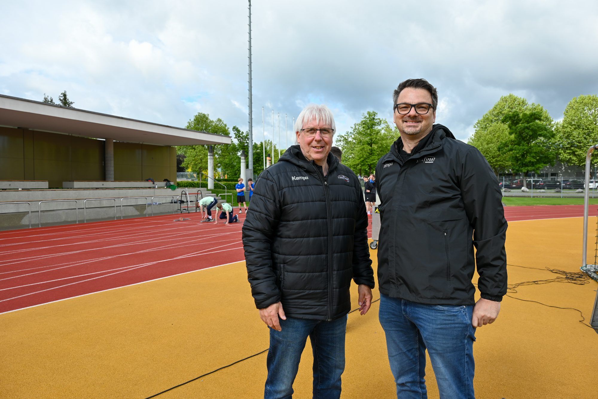 Schulsportreferent Christoph Neyer mit Schulqualitätsmanager Christoph Hämmerle.