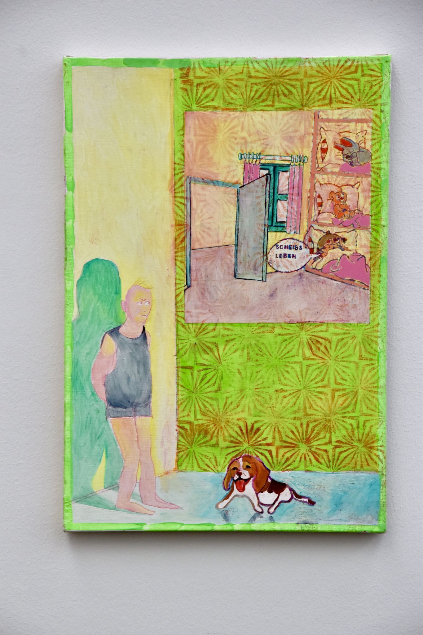Ein Werk von Kristina Schmidt, das im Kunstraum Remise in Bludenz gezeigt wird.