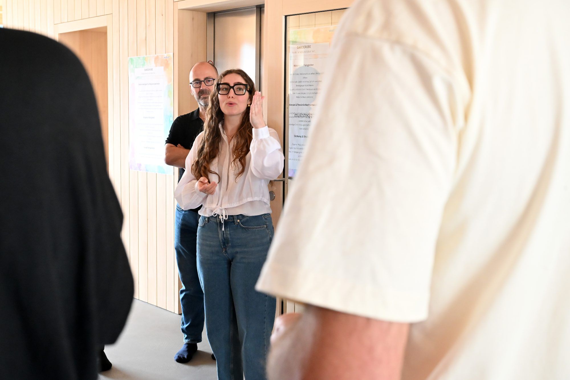 Die Leiterin Sophia Pointner gab einen Einblick in den Alltag im Kinderhaus.