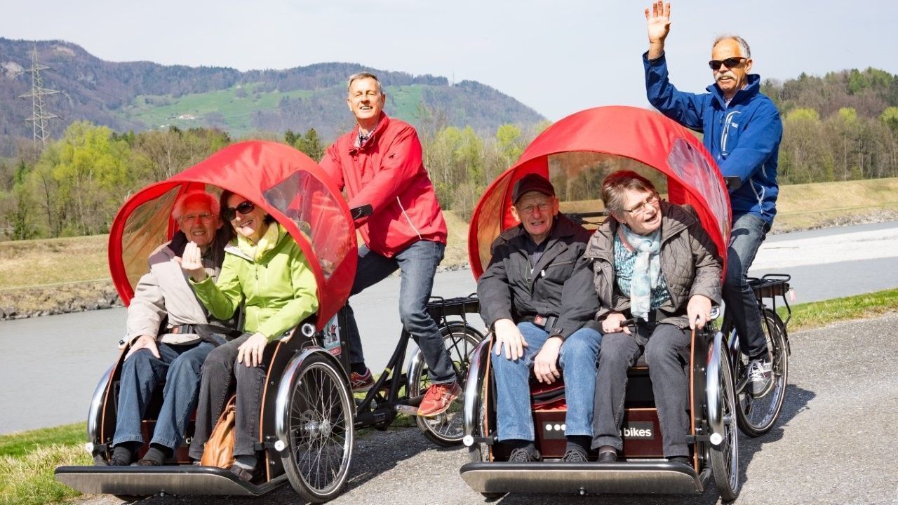 Verschiedene Plätze sind Schauplatz der Rikscha-Ausfahrten. 