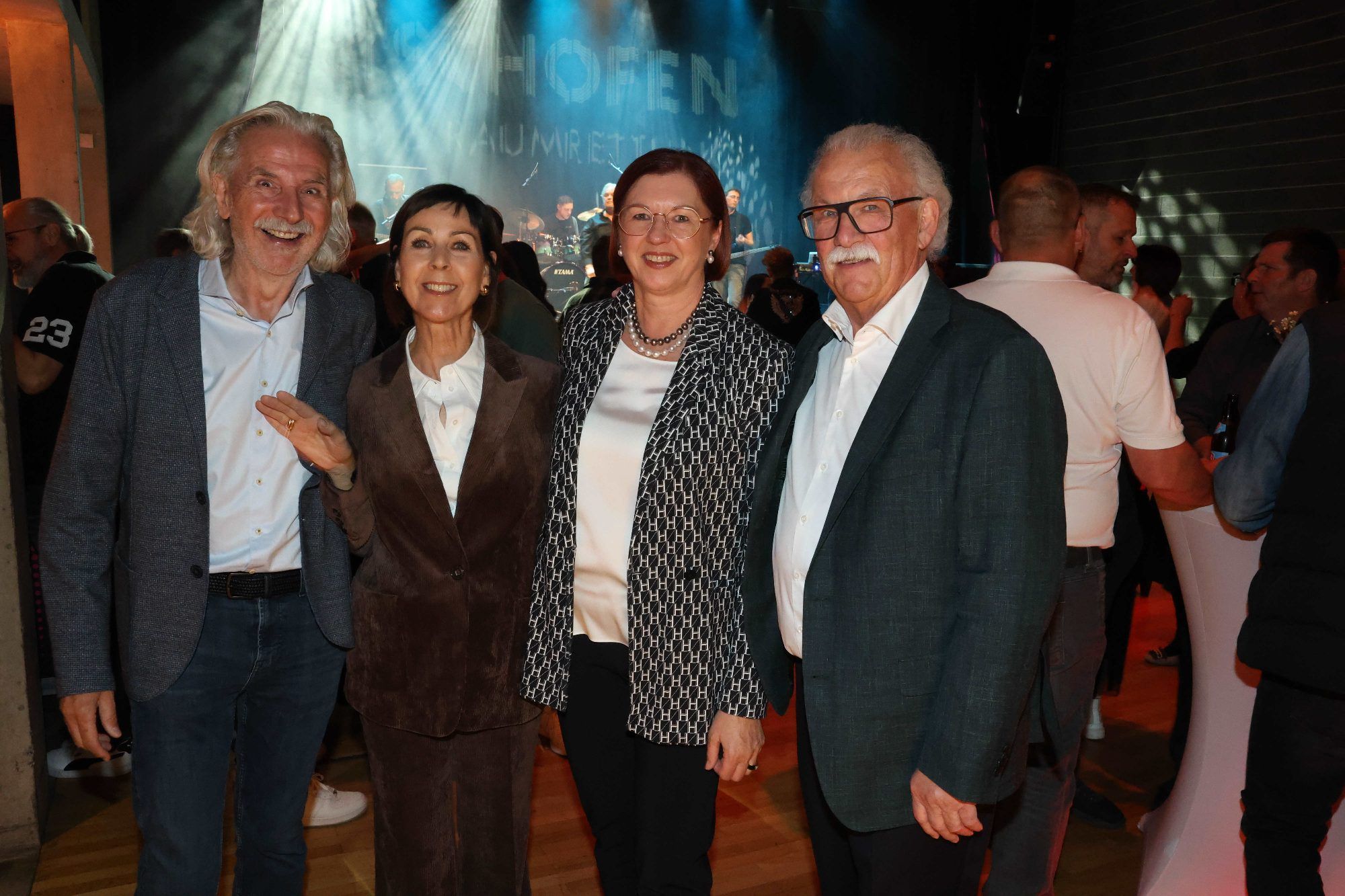 Gerhard und Karin Brunold, Eva und Claudio Götsch.