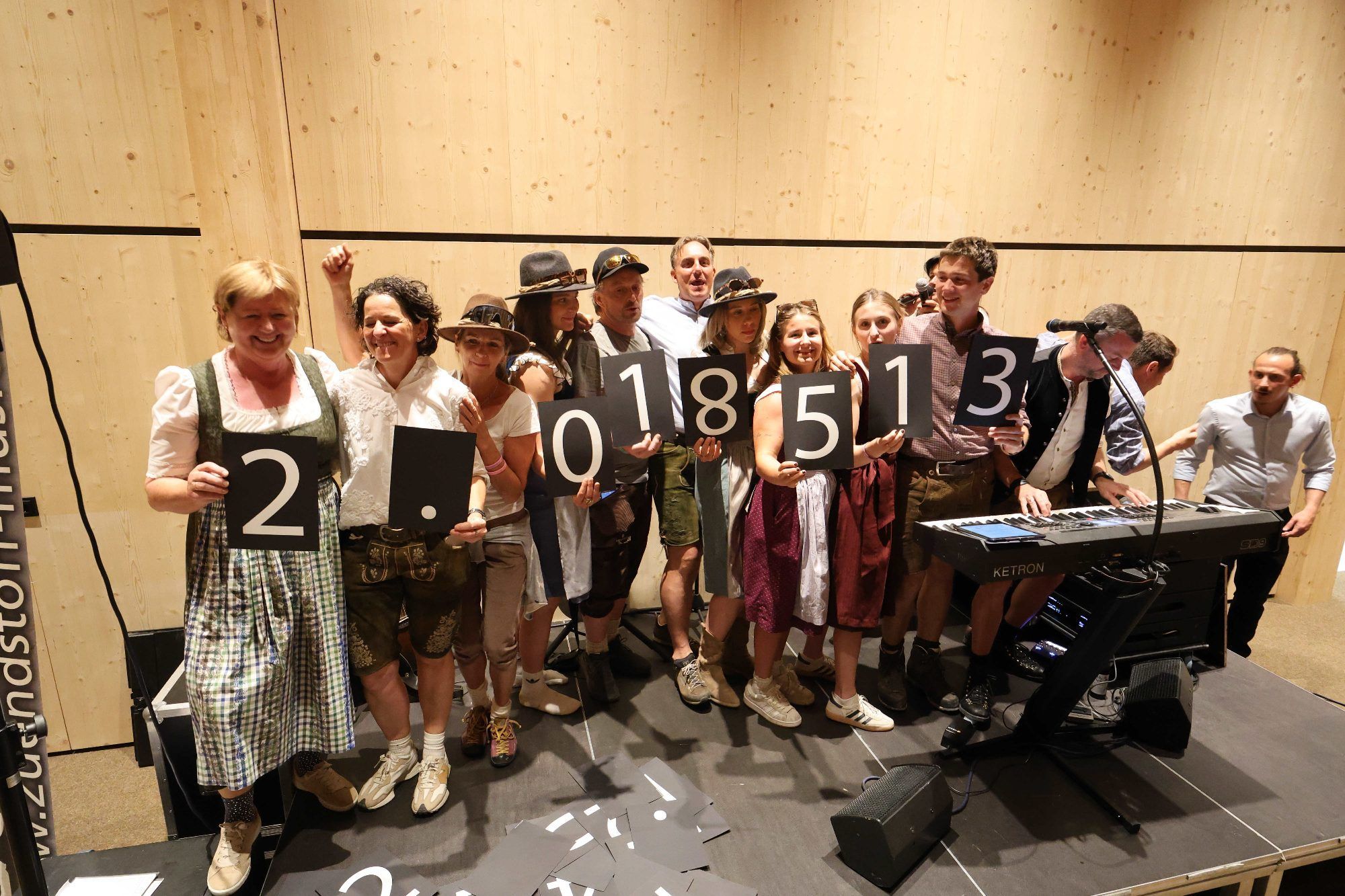 Eindrucksvolles spenden ergebnis in 18 Jahren.