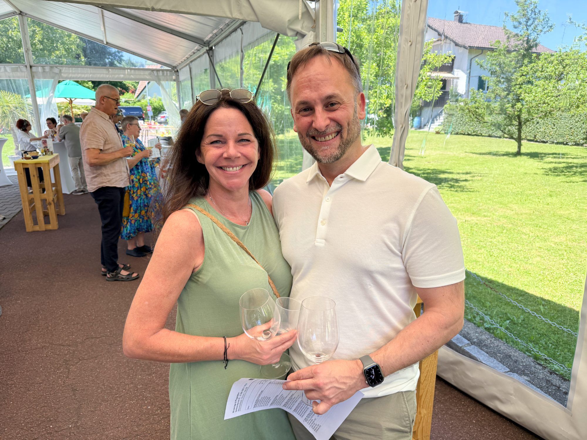 Melanie Kreiser und Jürgen Herburger auf Degustationsrunde