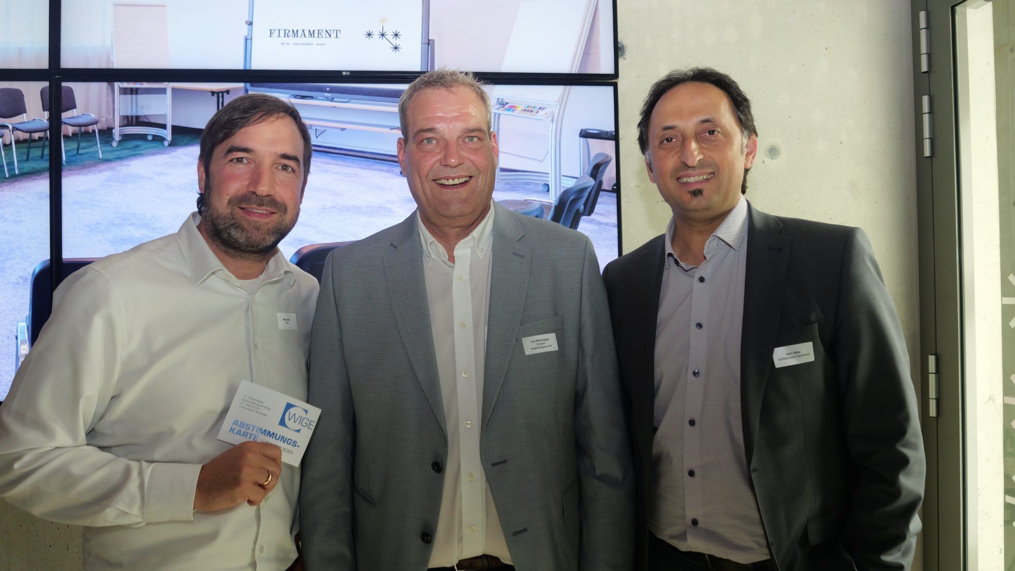 Markus Baur, Gert Wiesenegger und Aydin Aktas.