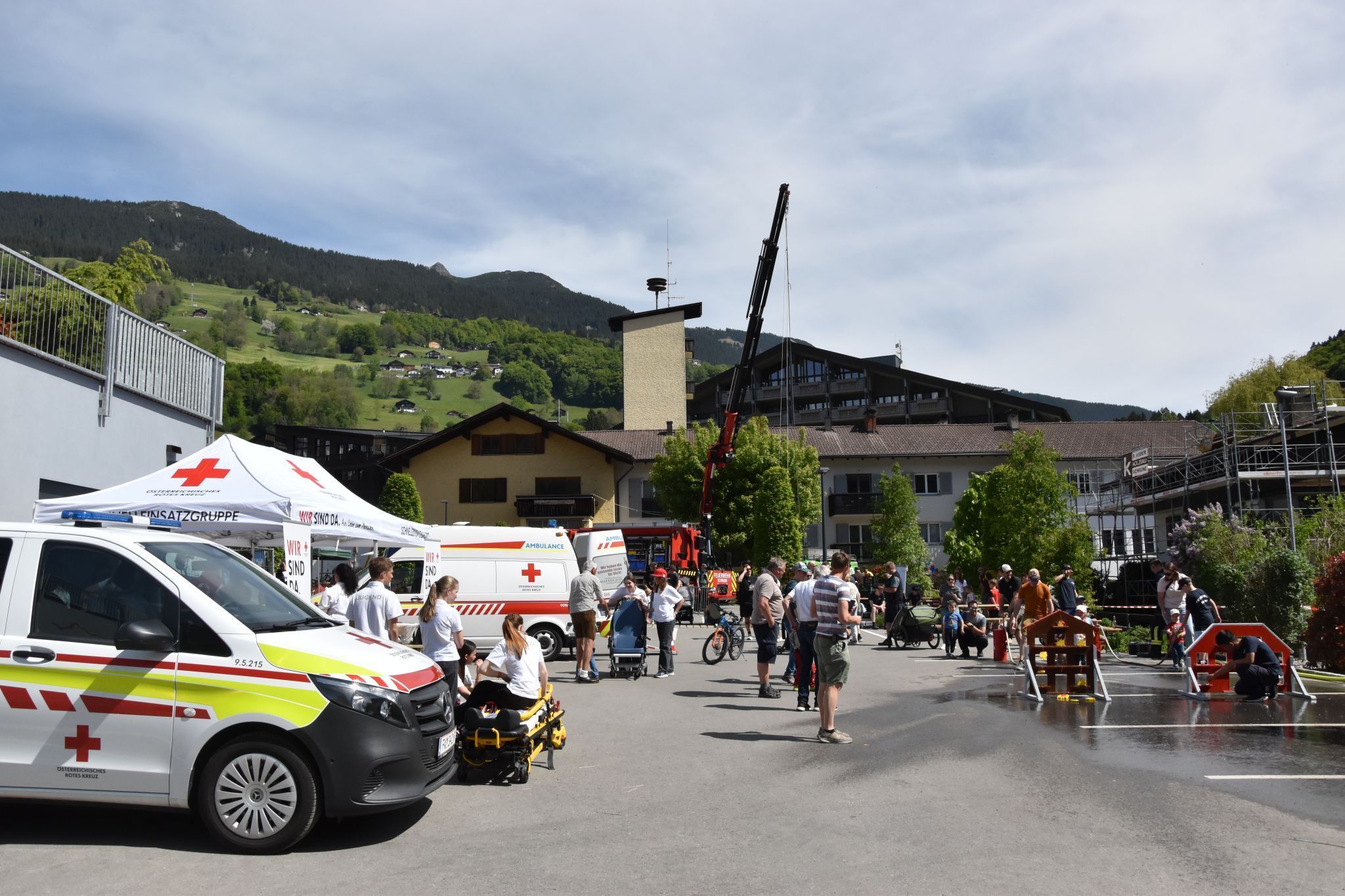 Die Schrunser Ortsfeuerwehr hatte bei ihrem Fest viel zu bieten.