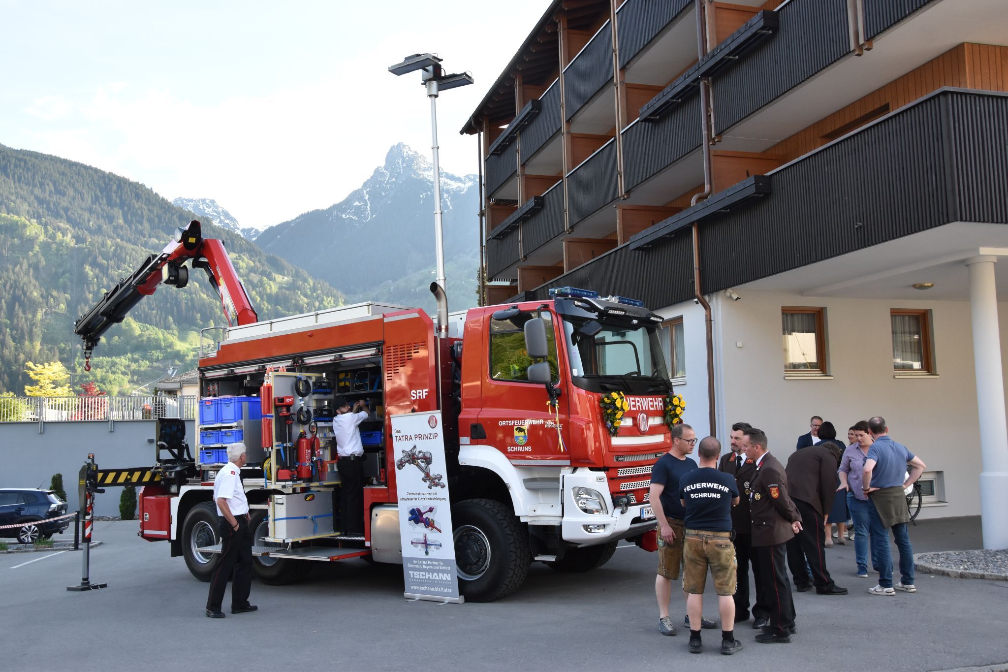 Die Schrunser Ortsfeuerwehr hatte bei ihrem Fest viel zu bieten.