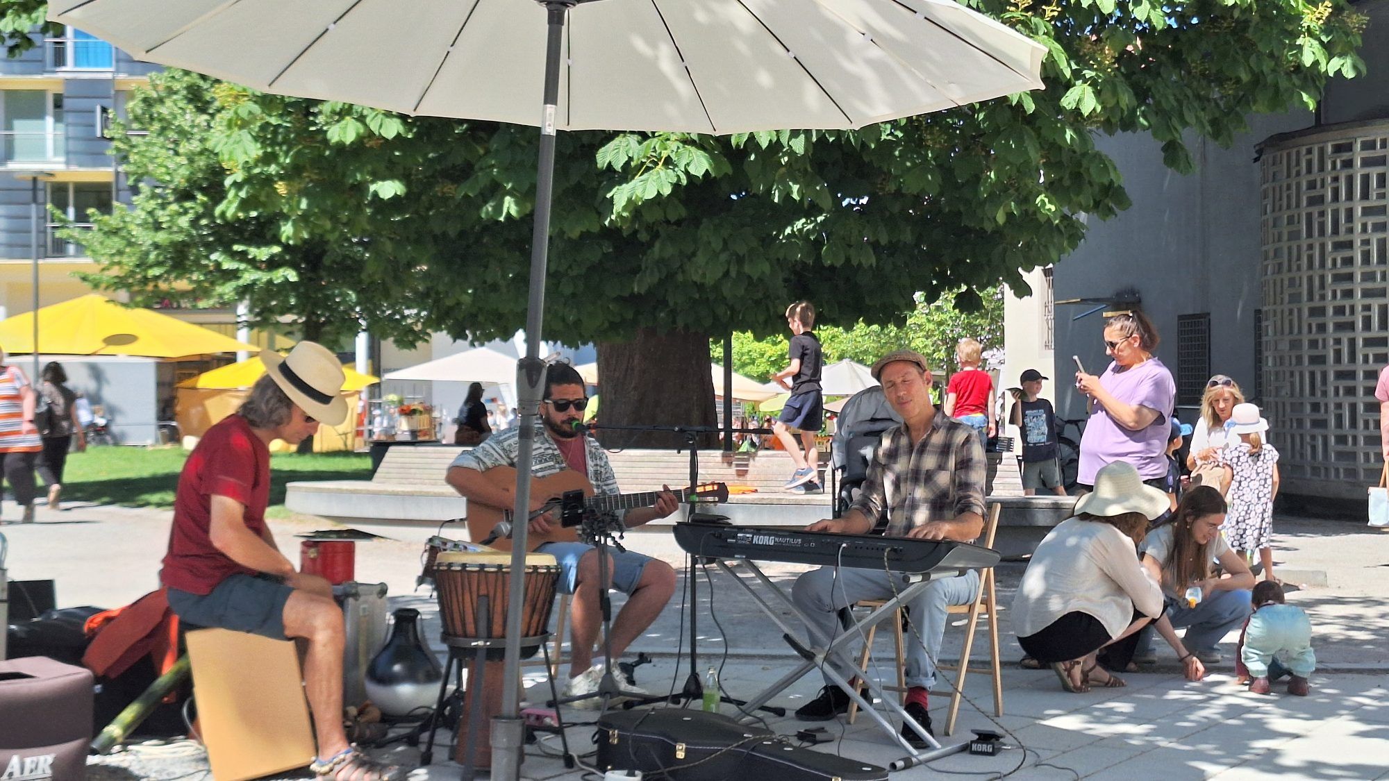 Live-Musik sorgte für gute Stimmung beim Weltladentag.