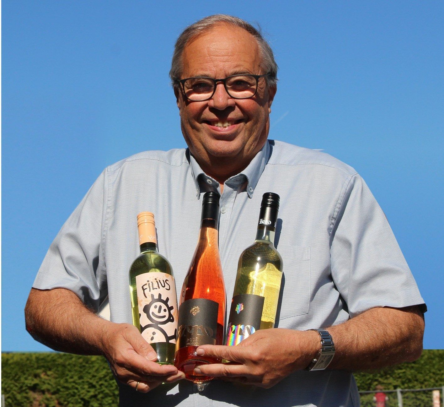 Walter Pfanner hält die Lauteracher Weintradition bis heute hoch. Mit der Gemeinde steht er hinter der