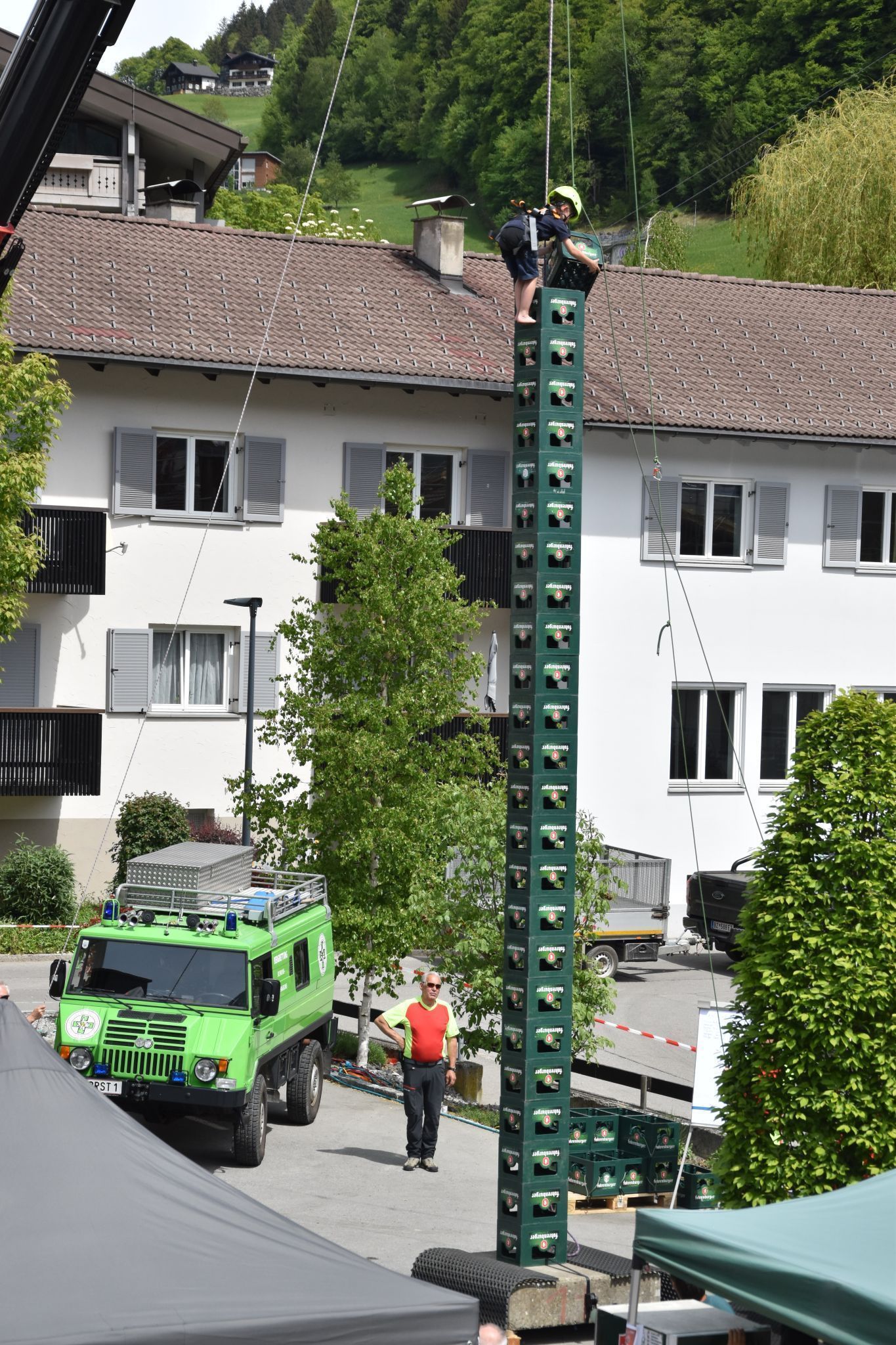 Die Schrunser Ortsfeuerwehr hatte bei ihrem Fest viel zu bieten.