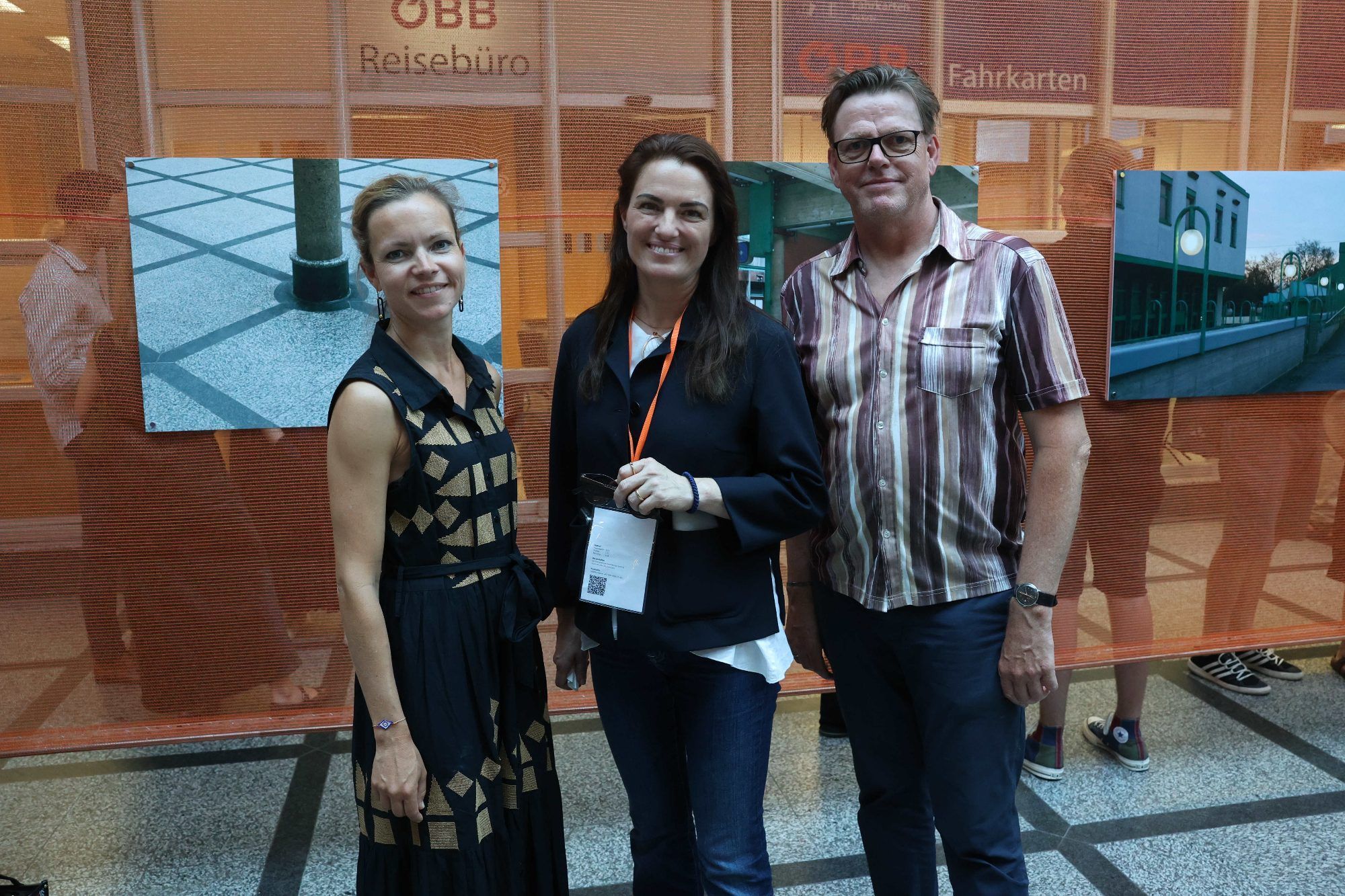 Christiane Zaunmair (Kulturamtsleiterin Dornbirn), VAI-GF Verena Konrad und Architekt Peter Wimmer-Armellini.