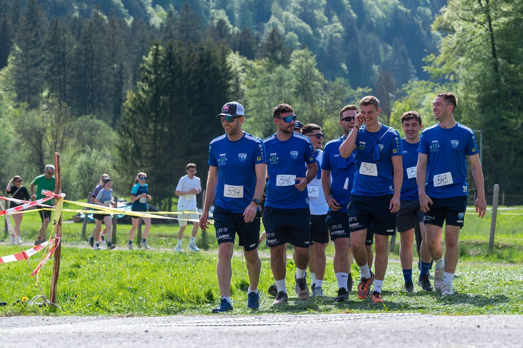 Viele Vereine waren auf der Laufstrecke zu sehen