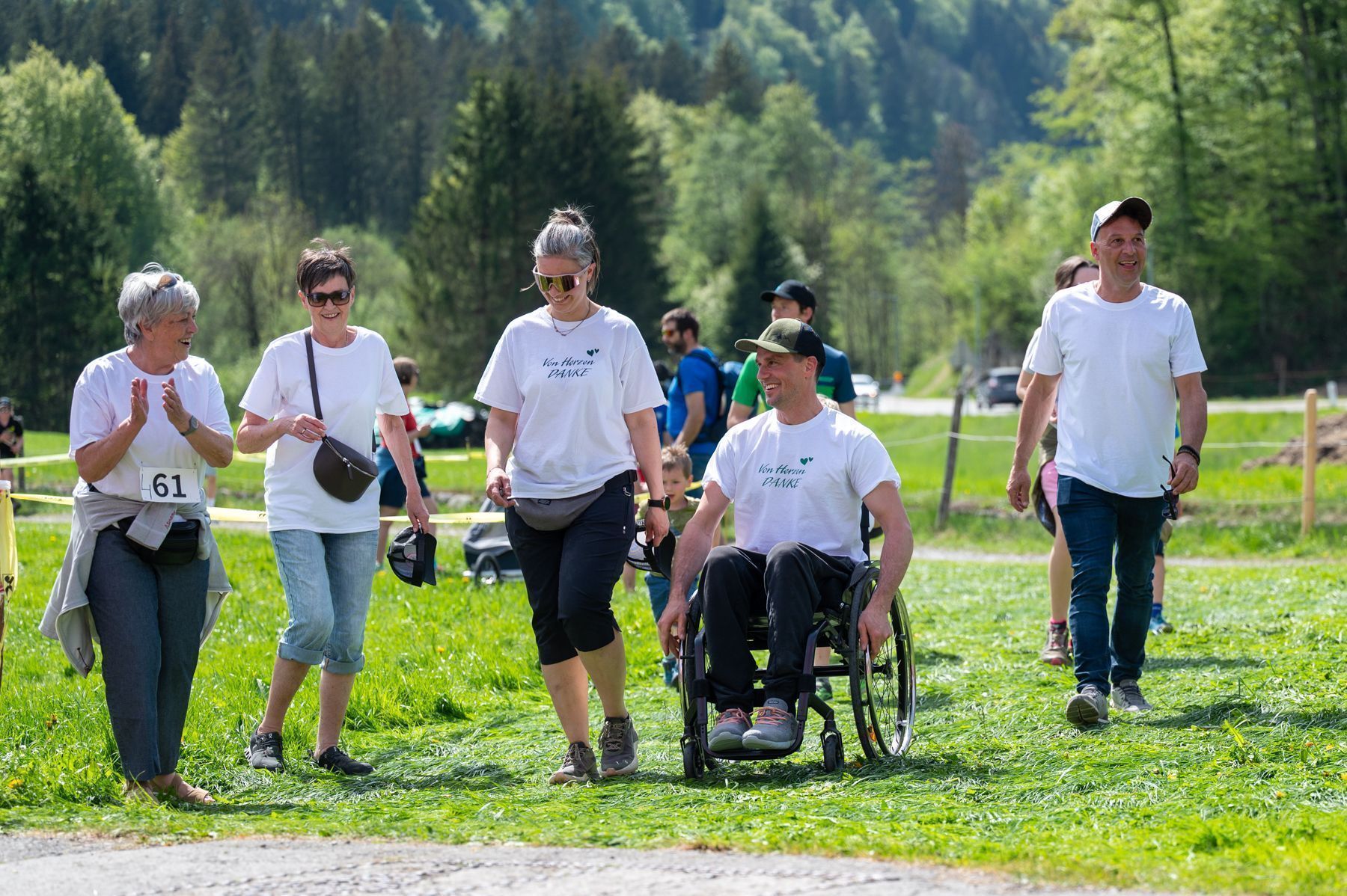 Daniel ließ es sich nicht nehmen beim Lauf dabei zu sein