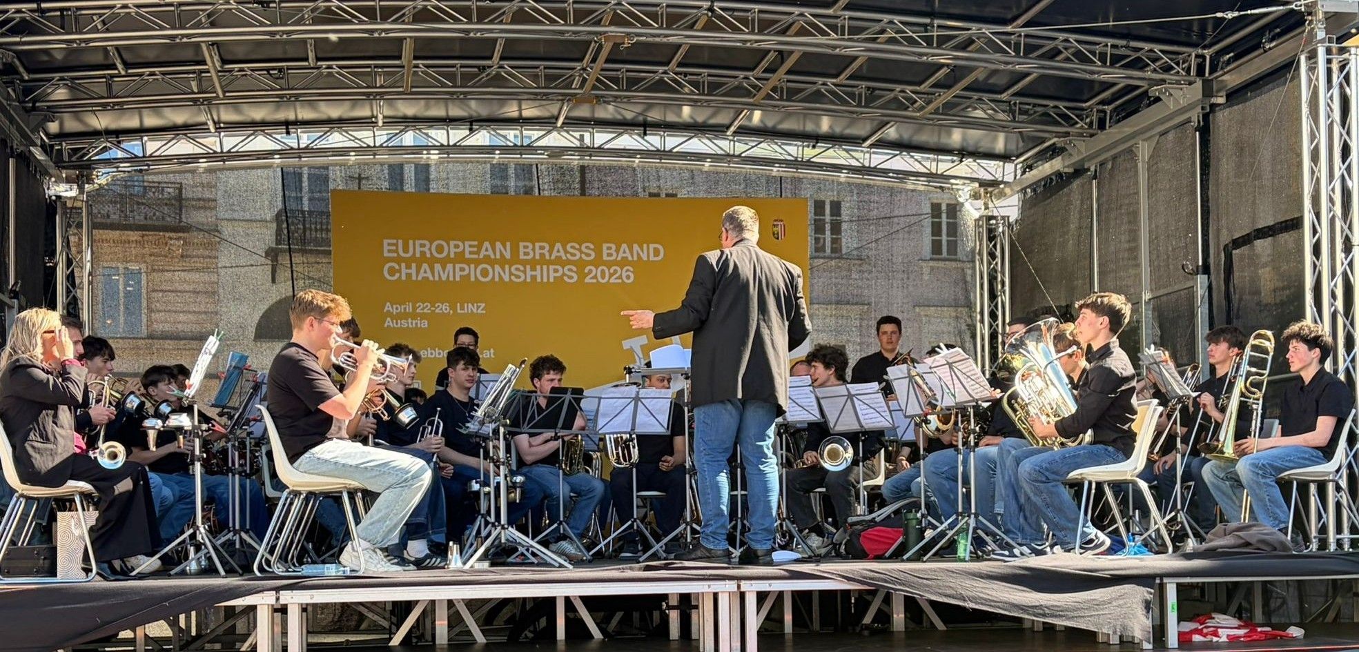 Open-Air Auftritt des Rankweiler Ensemble.