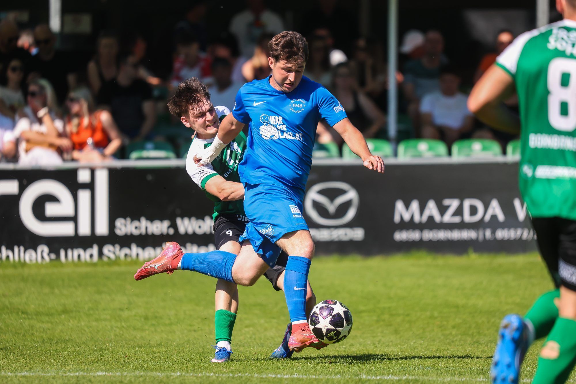 Stark auf der Außenbahn: Admira Kicker Martin Brunold. VN-STEURER
