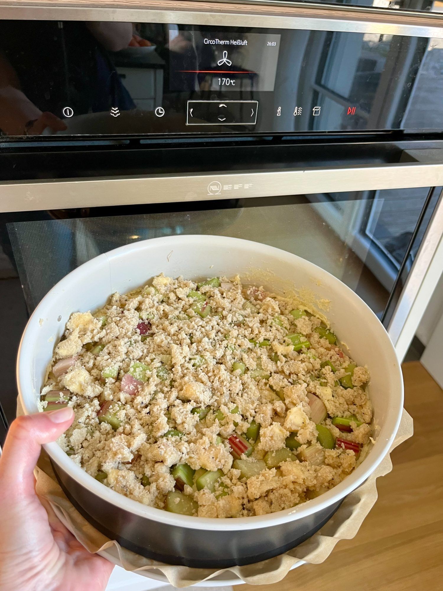 Rhabarber-Streusel-Kuchen