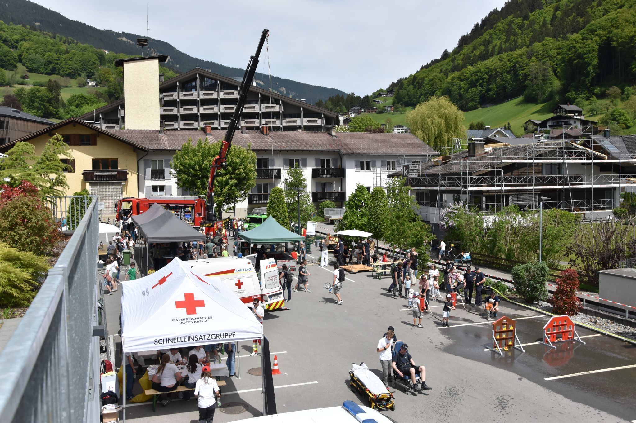 Die Schrunser Ortsfeuerwehr hatte bei ihrem Fest viel zu bieten.