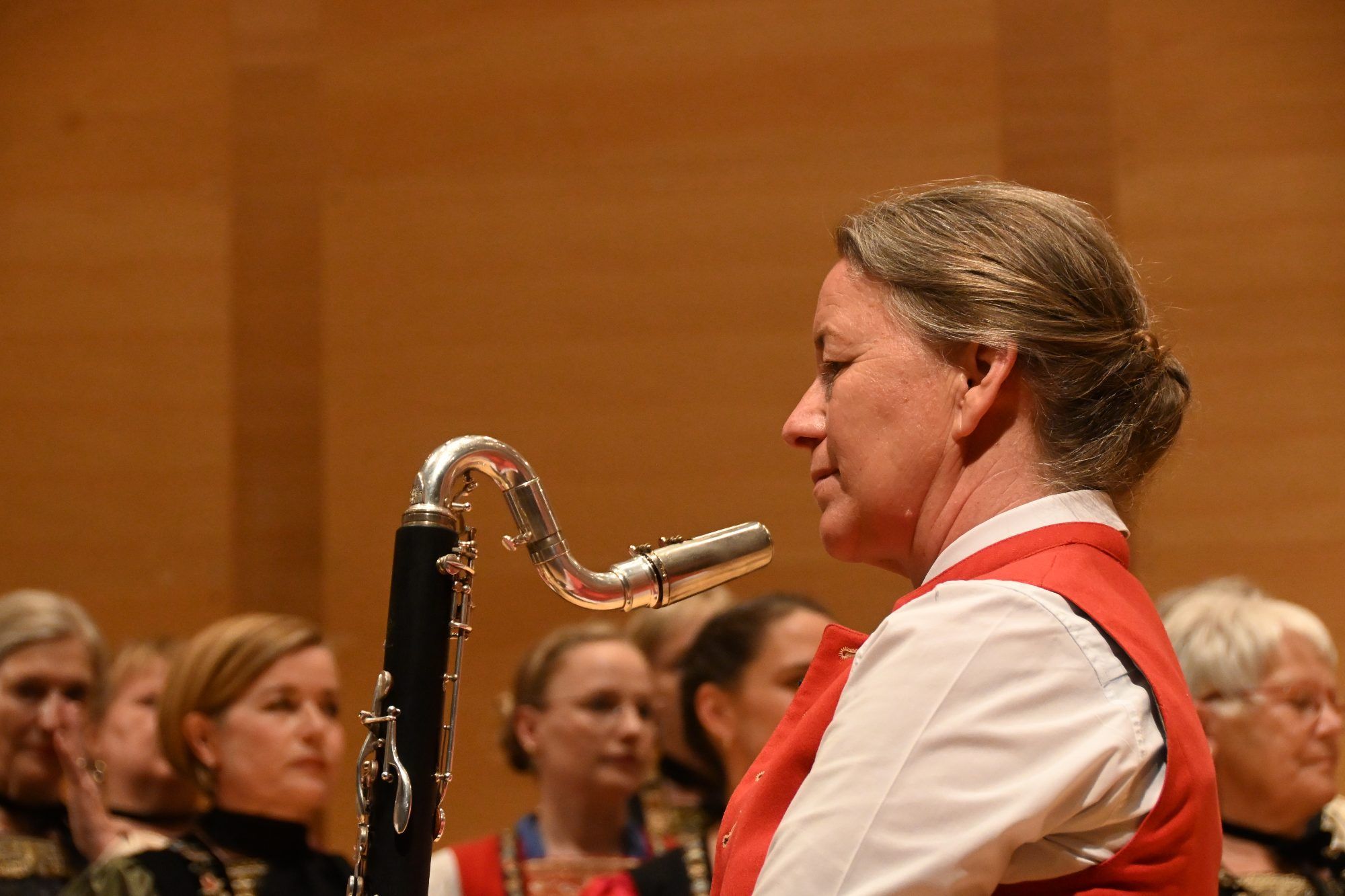 Silke Ritter spielte Bassklarinette