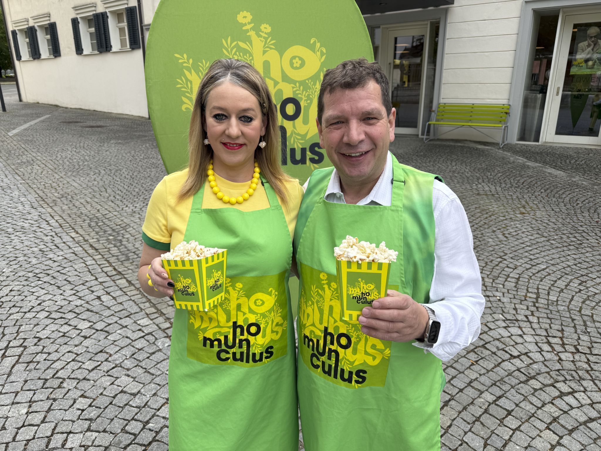 Patrick Hafner und Marco Feuerstein (Raiba) waren unter den Besuchern