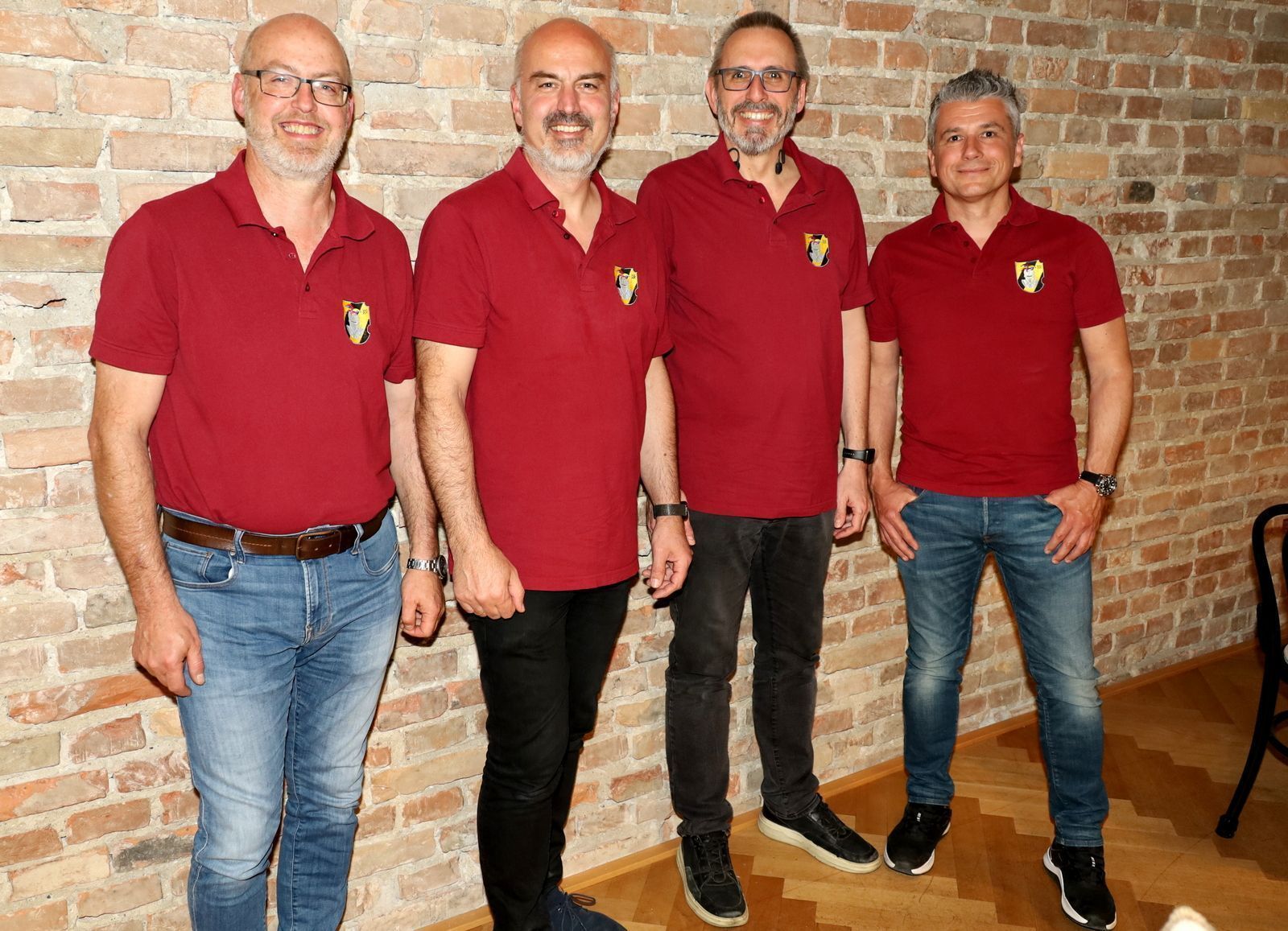 Neuer „alter“ Raubrittervorstand: Vize Ritter Christian (Fetz), Komtur Ritter Wolfgang (Schön), Kassier Ritter Dieter (Gebhardt)und Schriftführer Ritter Alexander (Fitz) vlnr