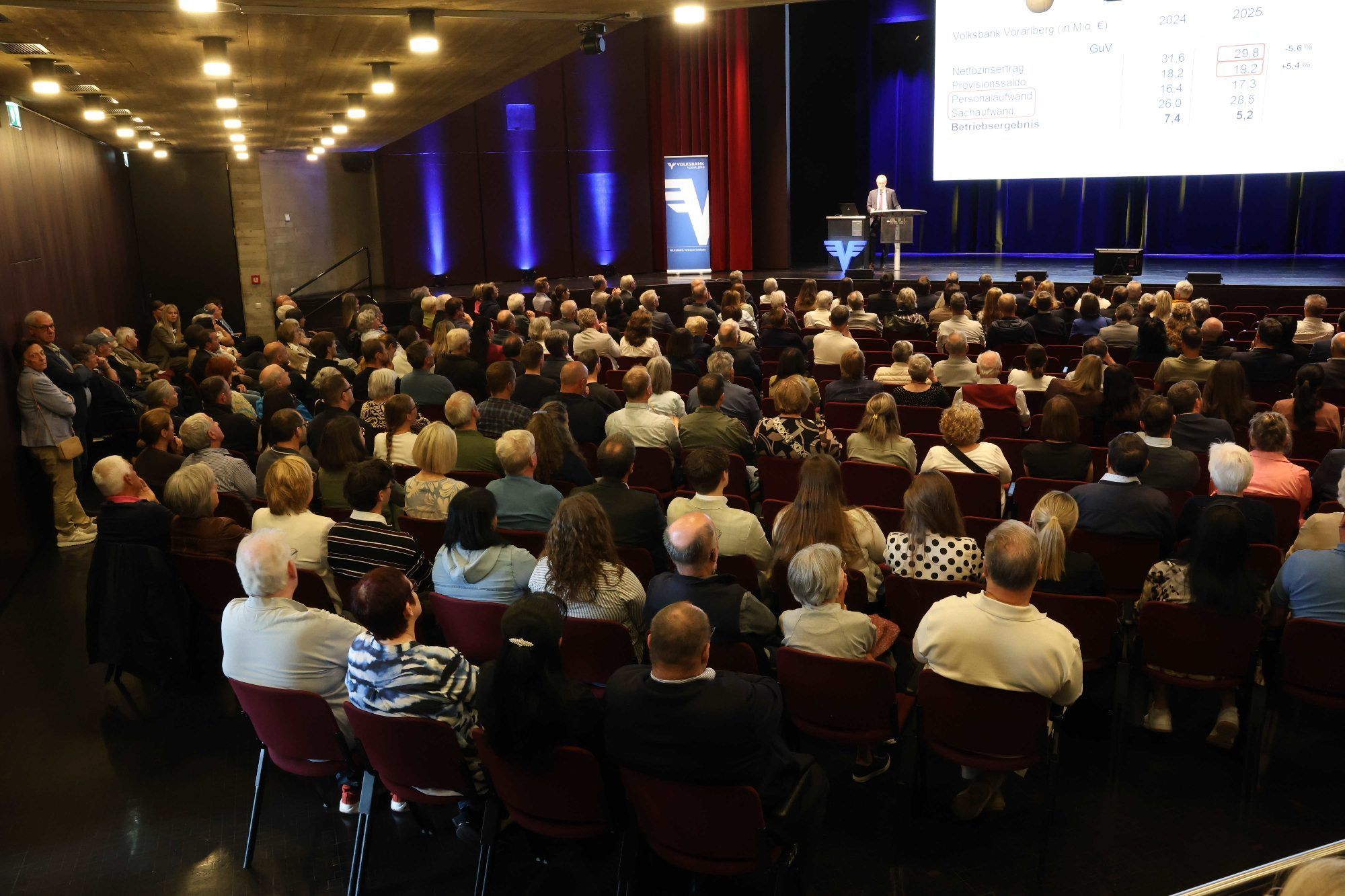 Mitgliederversammlung der Volksbank im Kulturhaus Dornbirn.