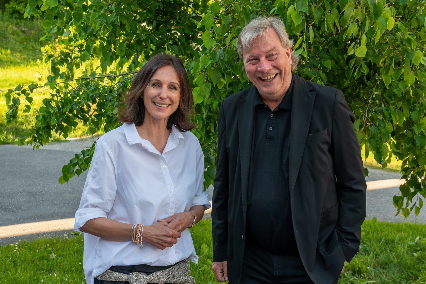 Museumsleiterin Bernadette Rüscher und Obmann Walter Lingg