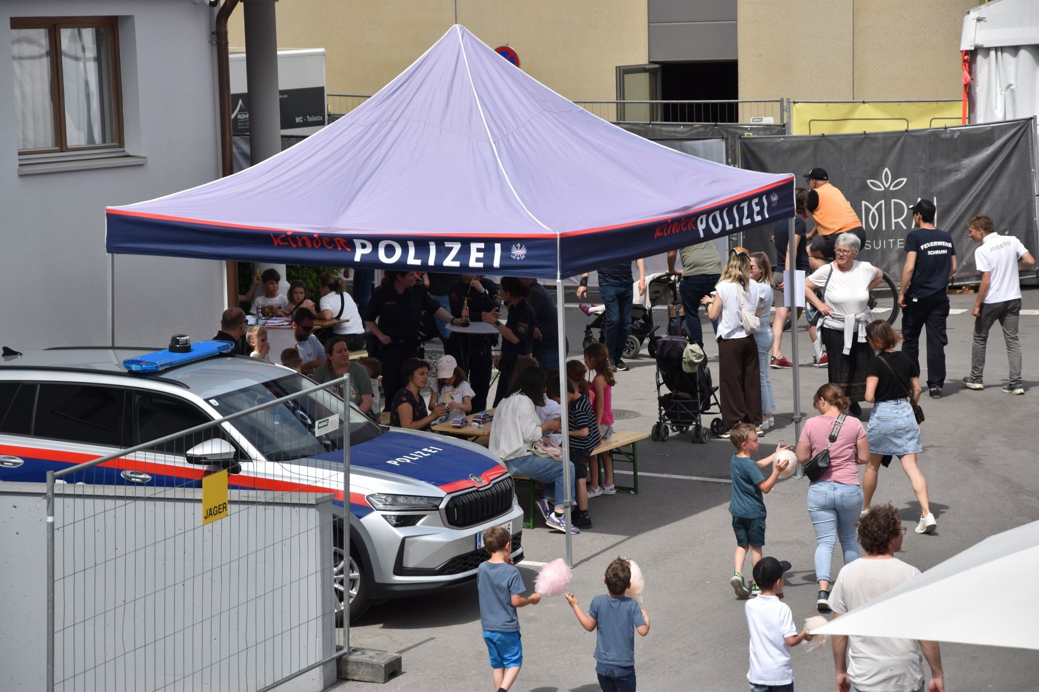 Die Schrunser Ortsfeuerwehr hatte bei ihrem Fest viel zu bieten.