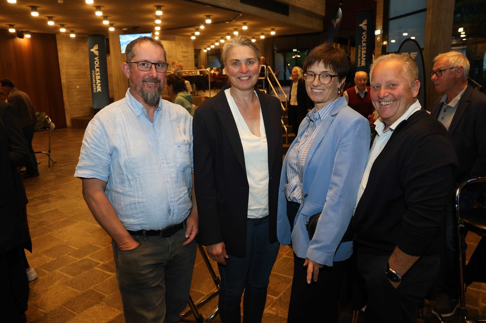 Harald und Monika Karg, Renate und Helmut Schlachter (Gewerbepark am Fischbach).