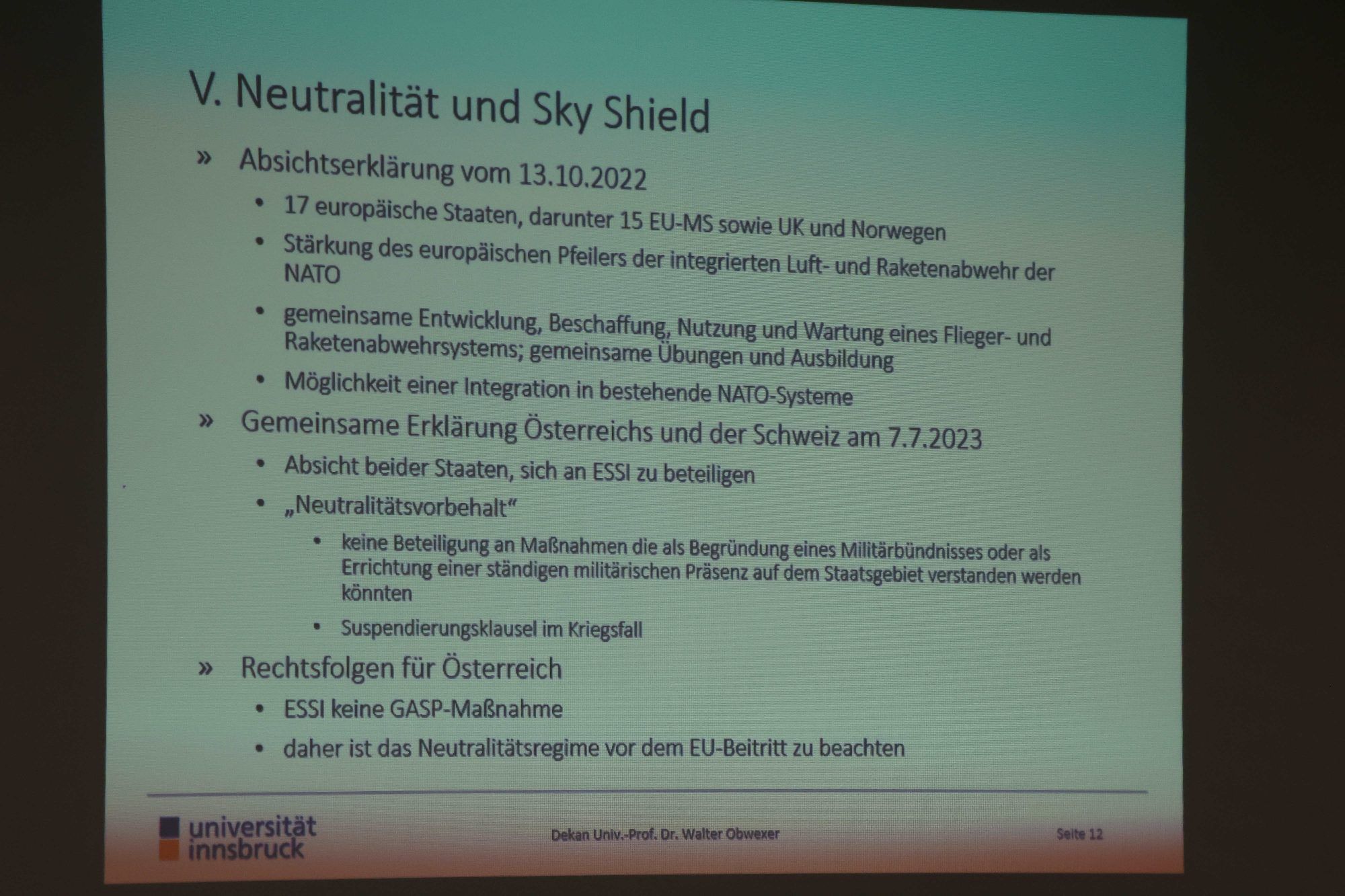 Rumpfneutralität oder gar keine mehr?